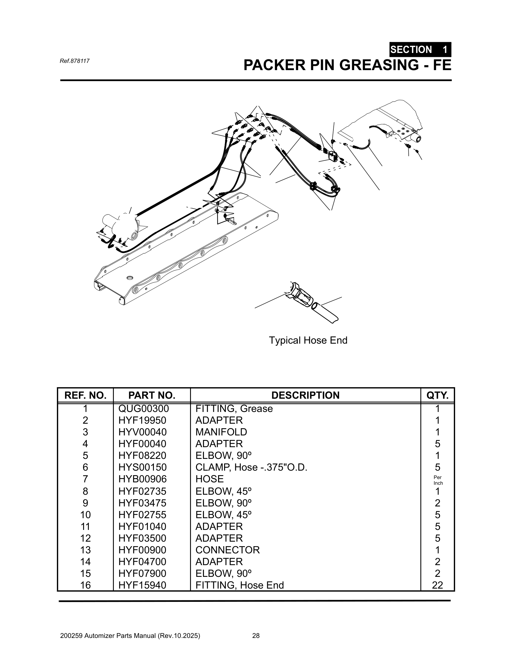 Follower remote greasing system