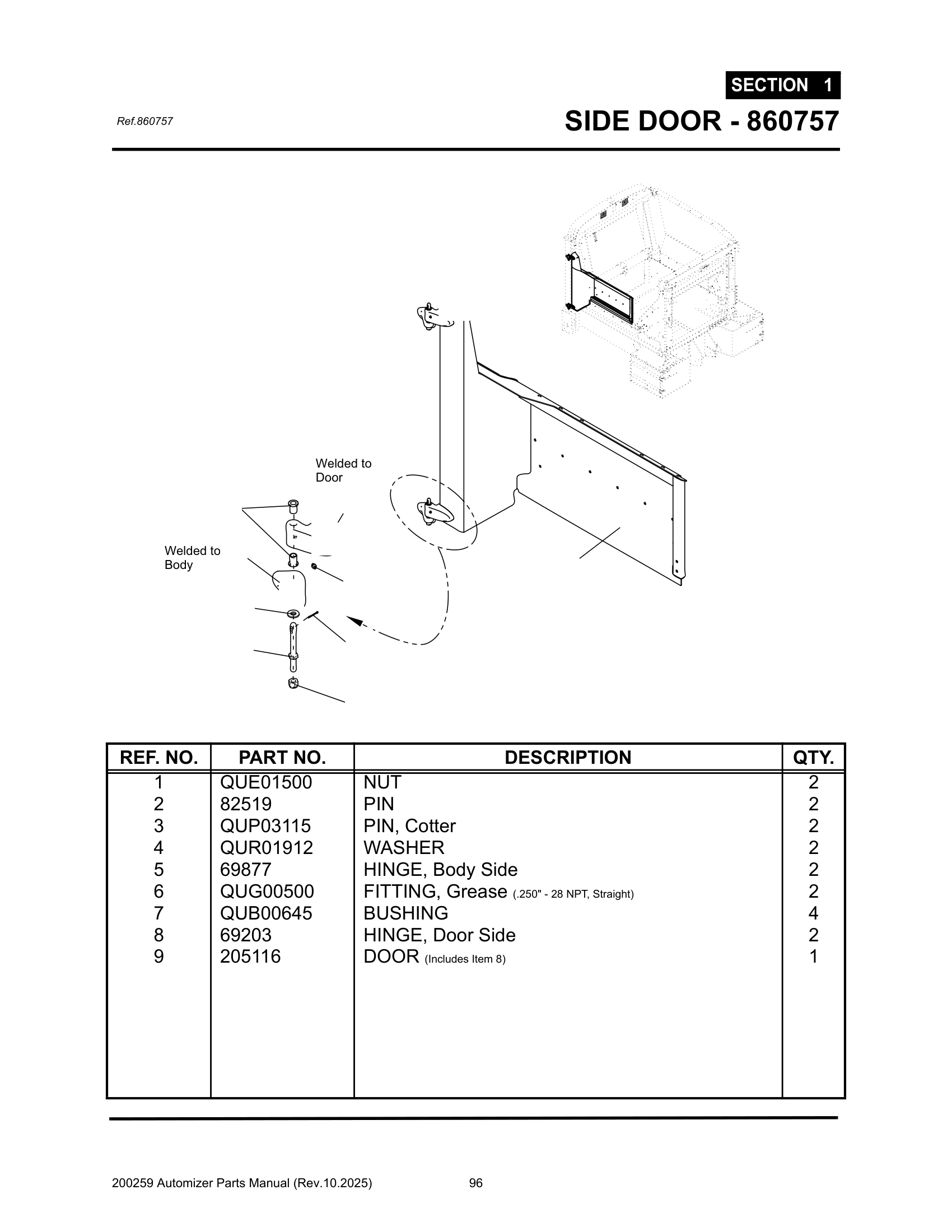 Side door latch & deflector