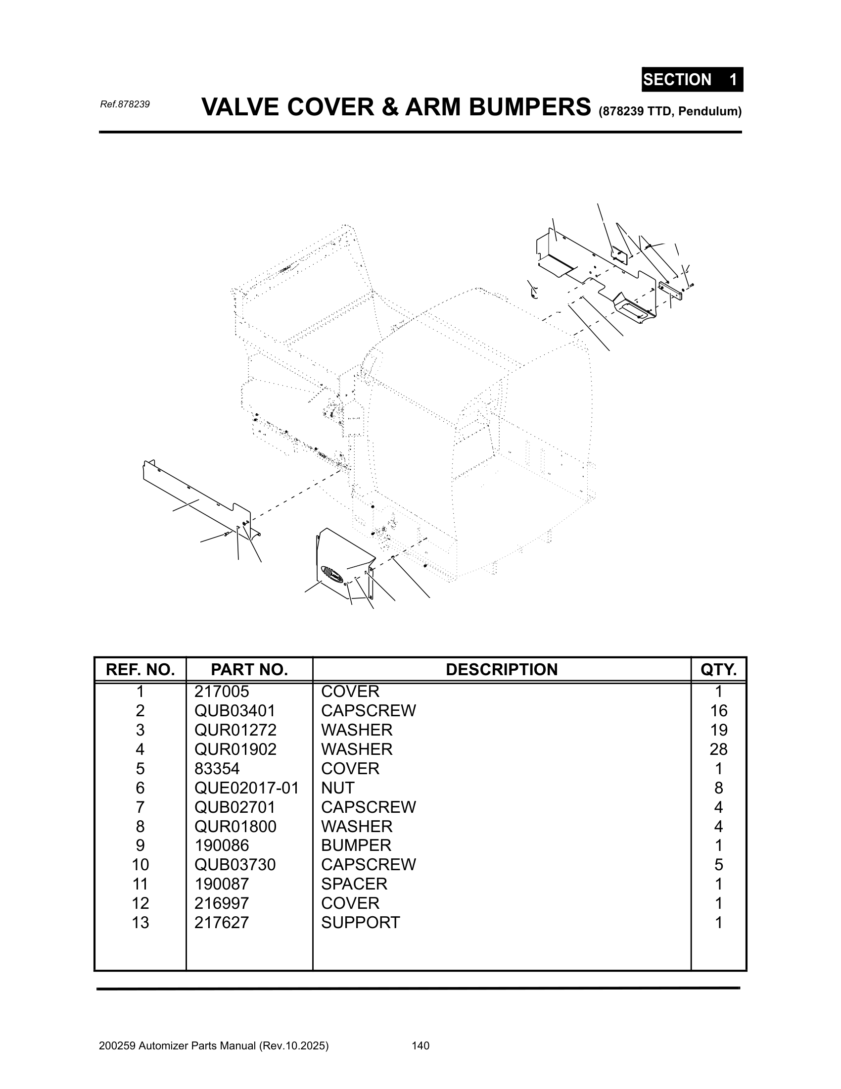 Valve & Cyl. cover (FE, R.H., 849727)