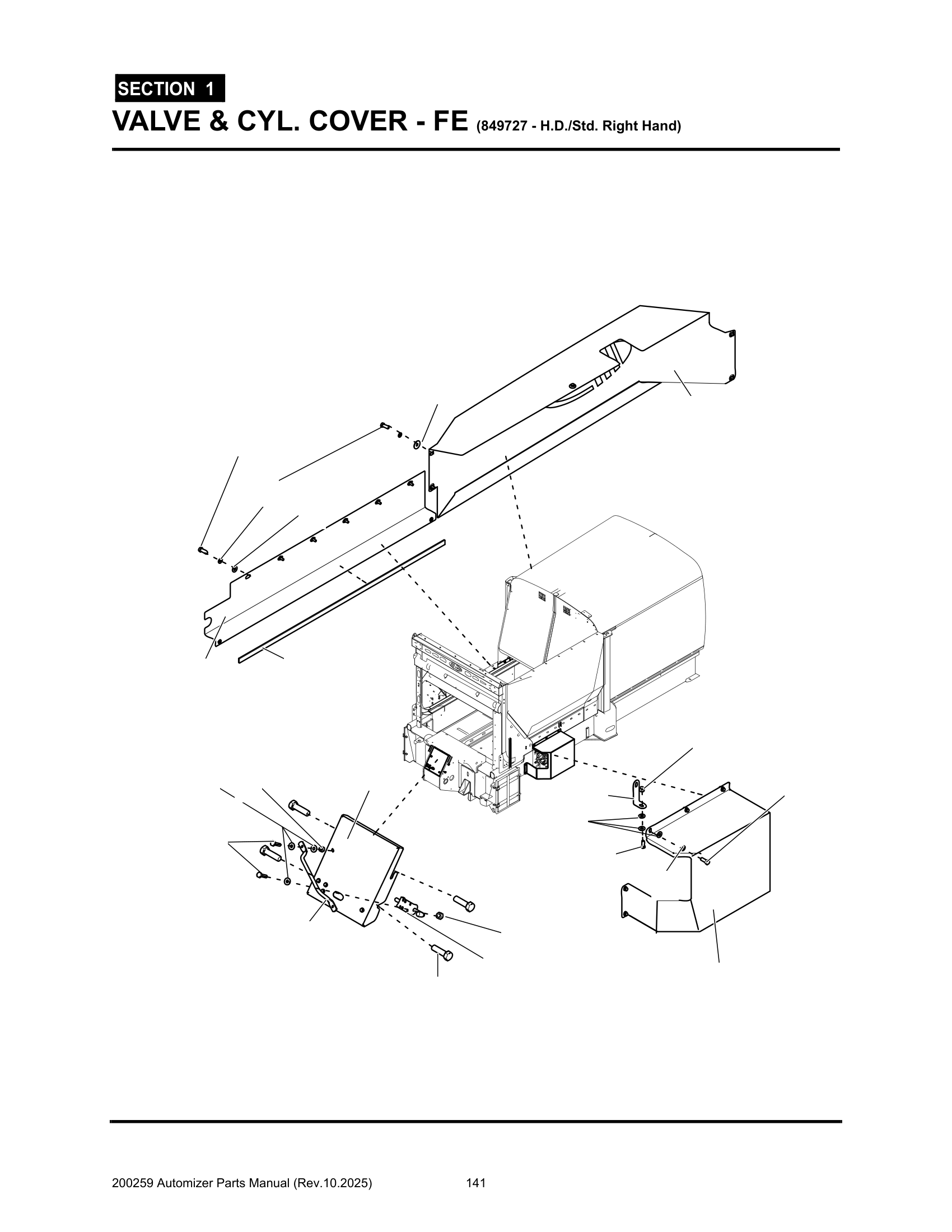 Valve & Cyl. cover (FE, R.H., 849727)