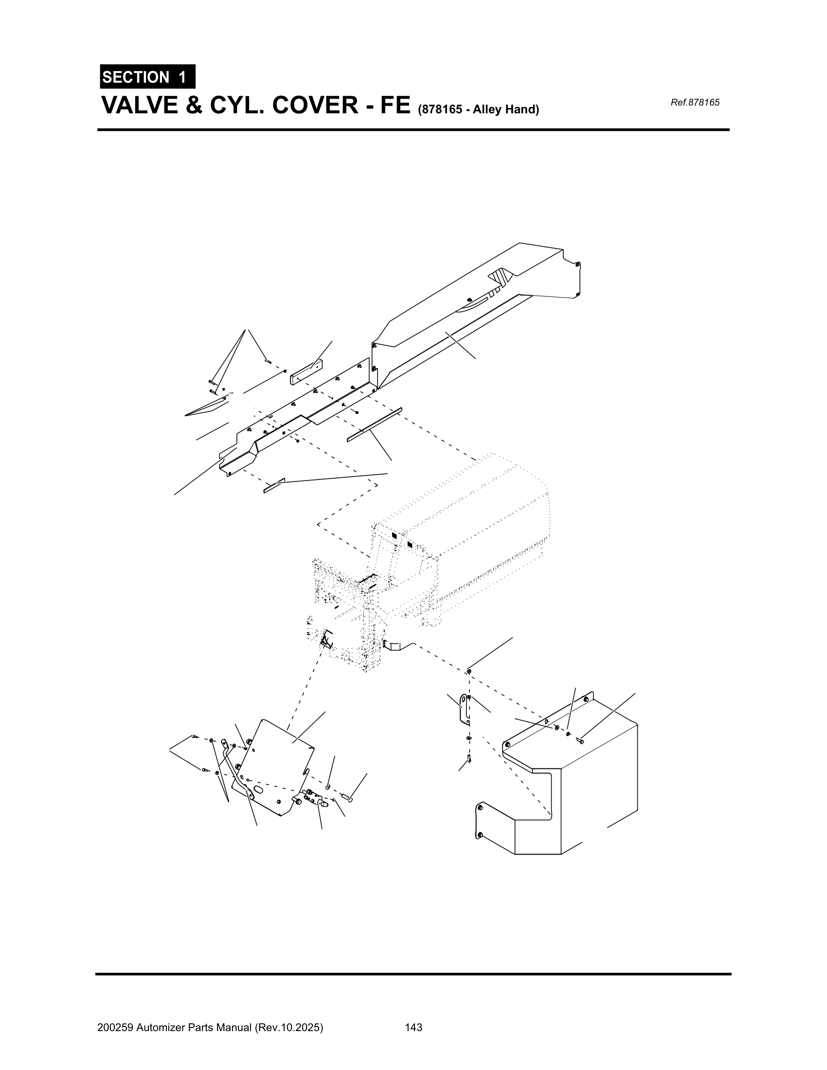 Valve & Cyl. cover (FE, A.H., 878165)