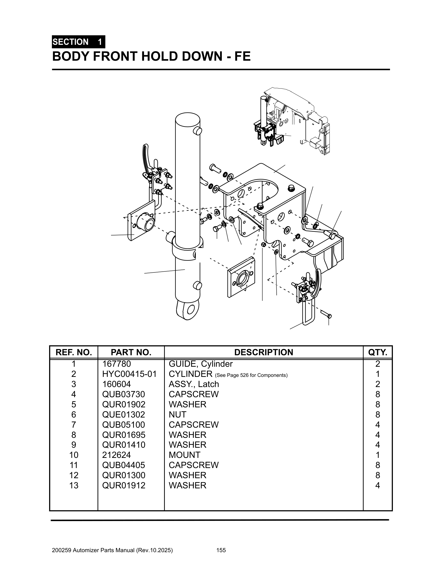 Body/Chassis rail shims