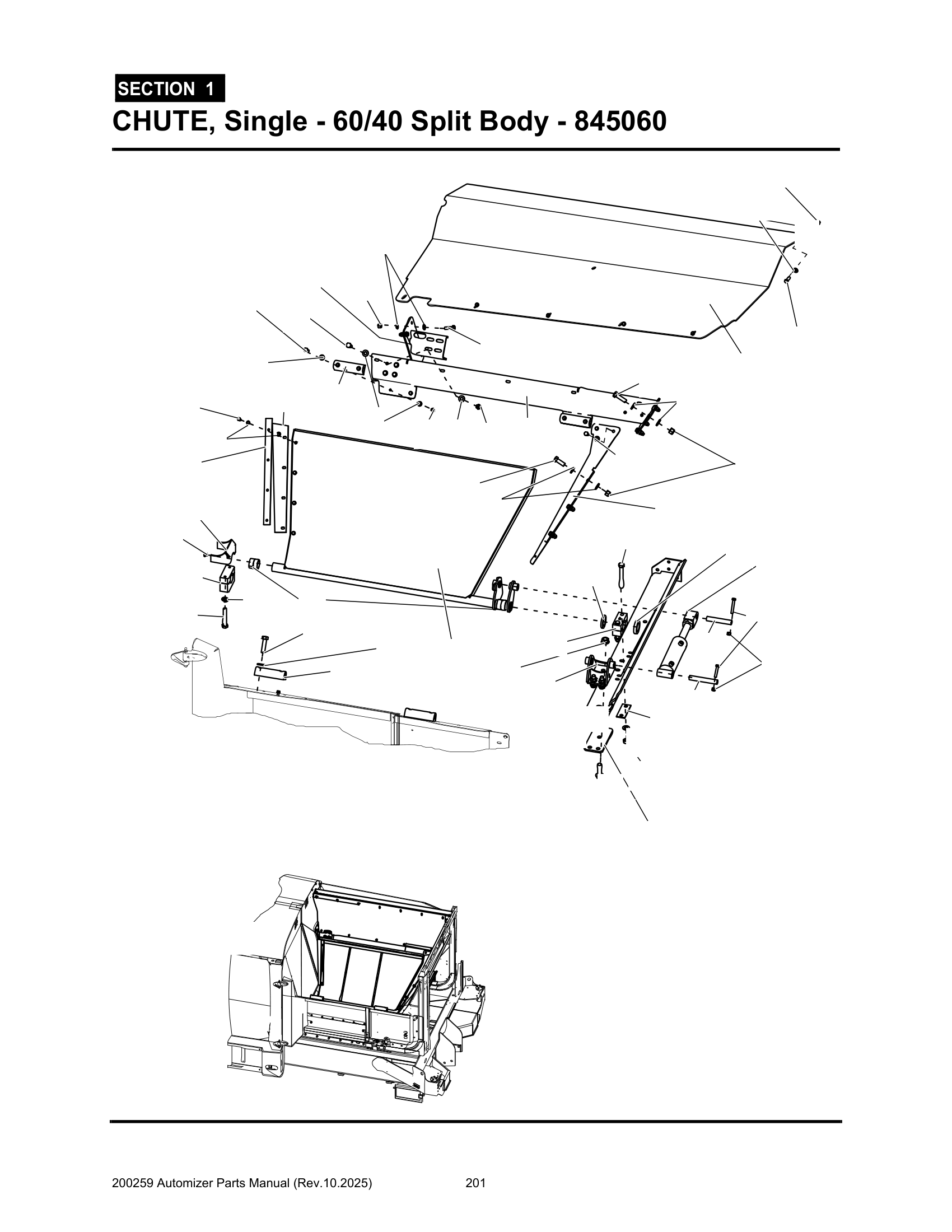 Chute, Single (60/40split) (845060)