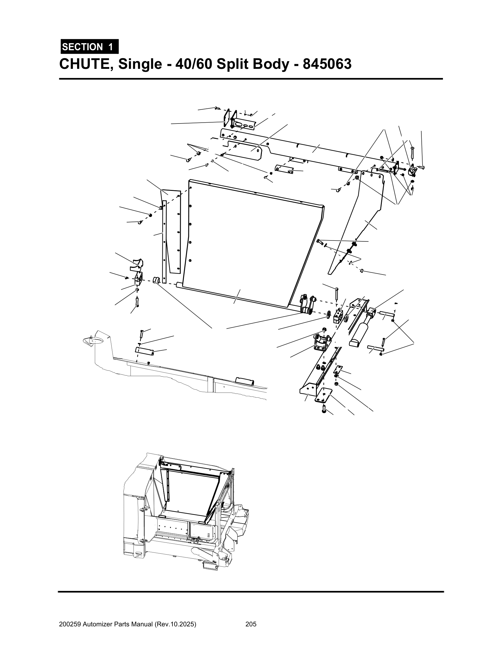 Chute, Single (40/60split) (845063)