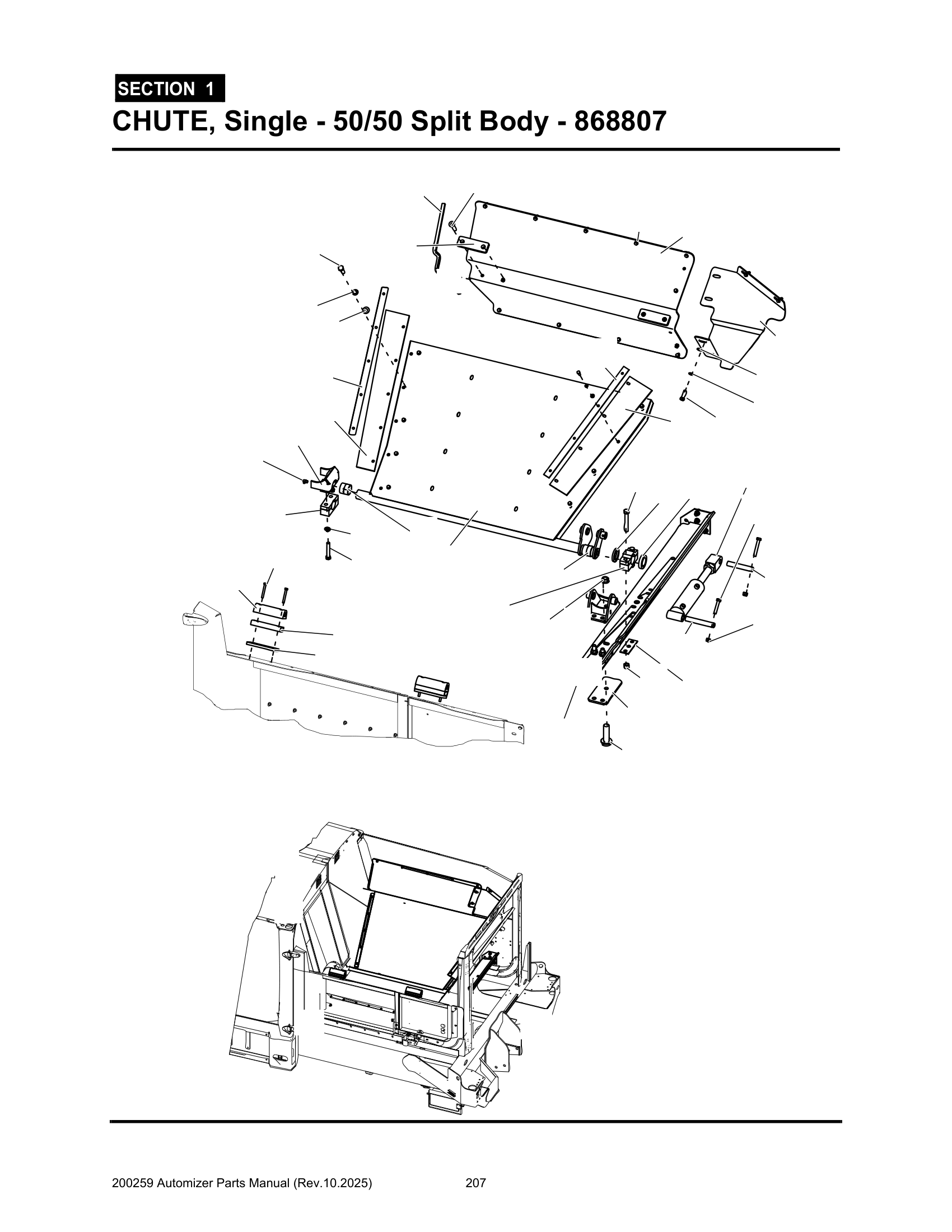 Chute, Single (50/50split) (868807)