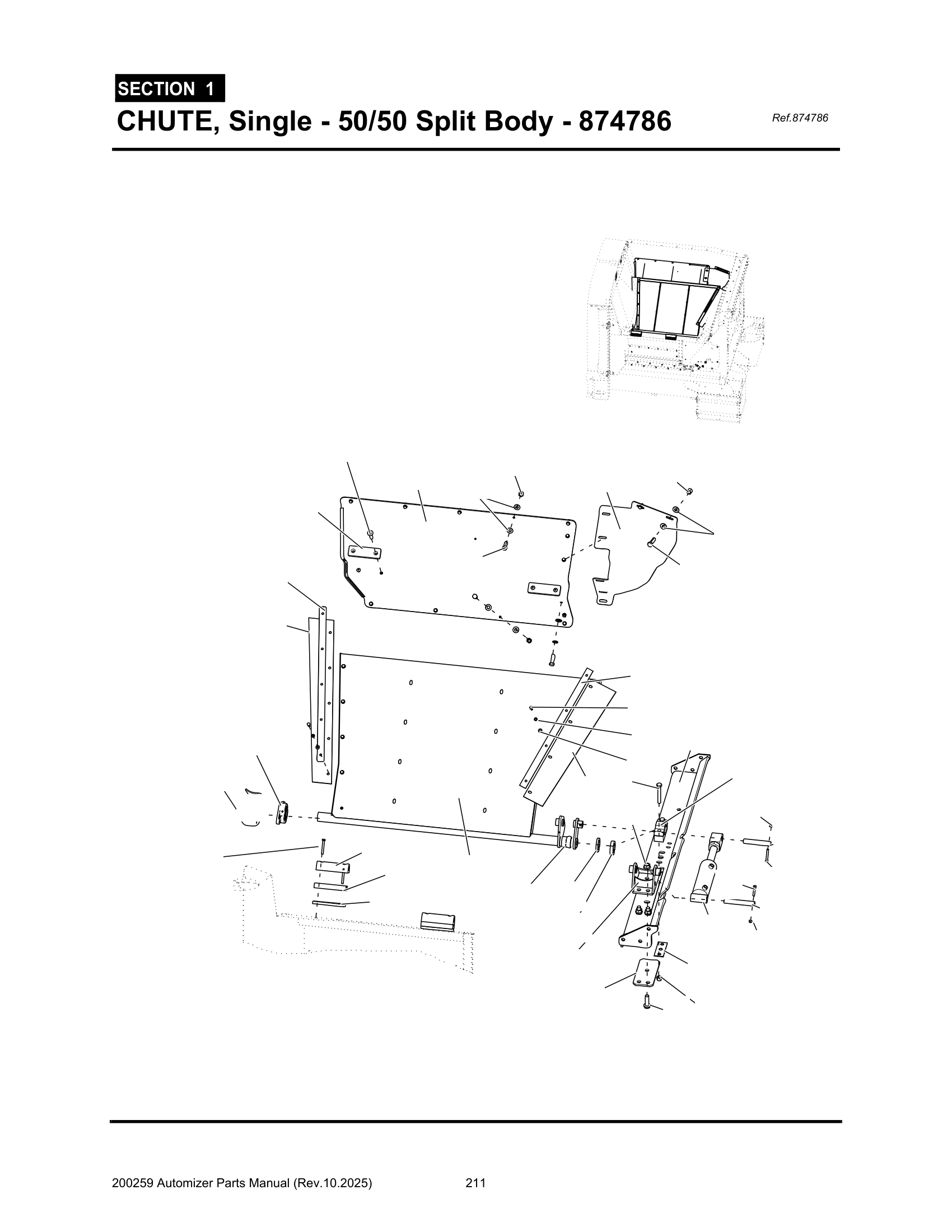 Chute, Single (50/50split) (874786)