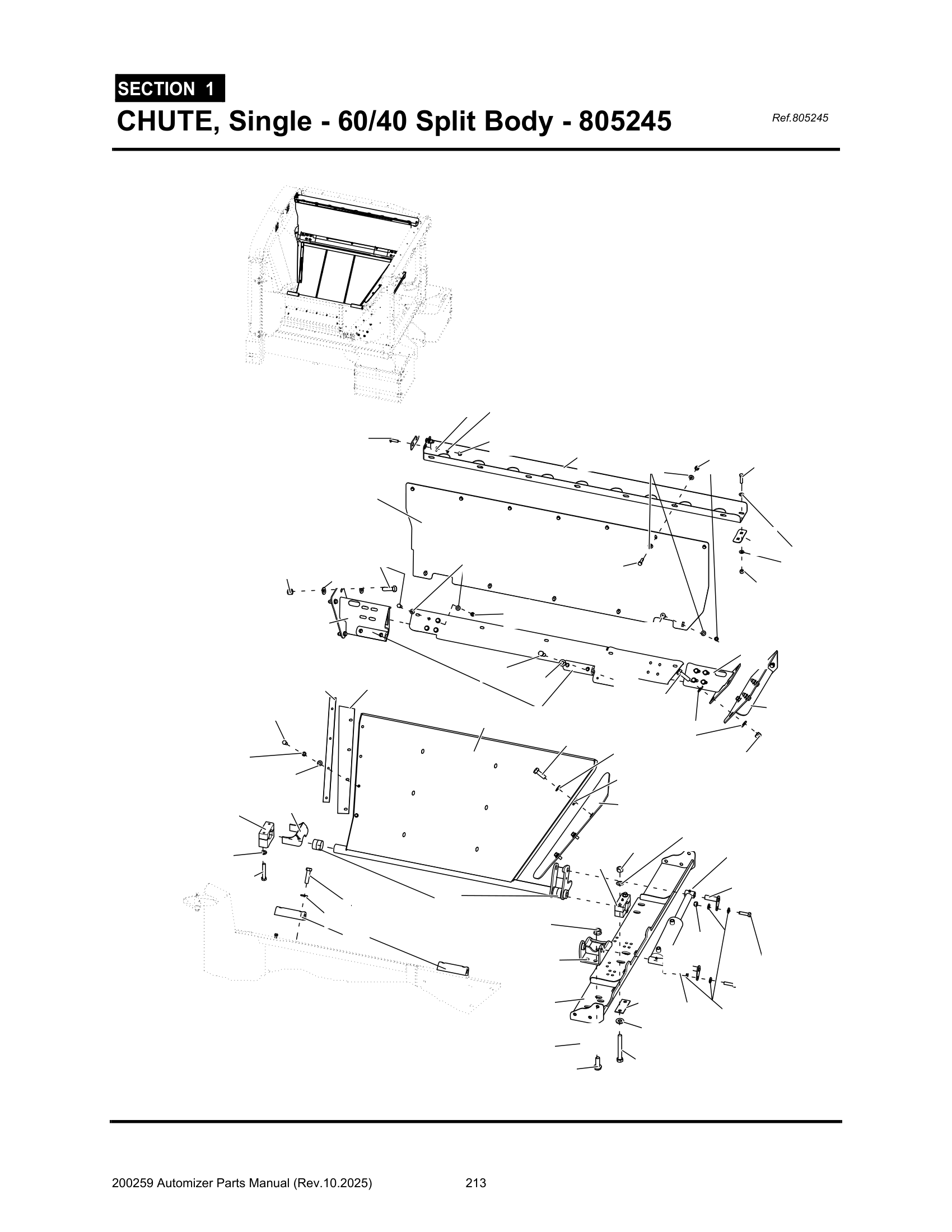 Chute, Single (50/50split) (805245)
