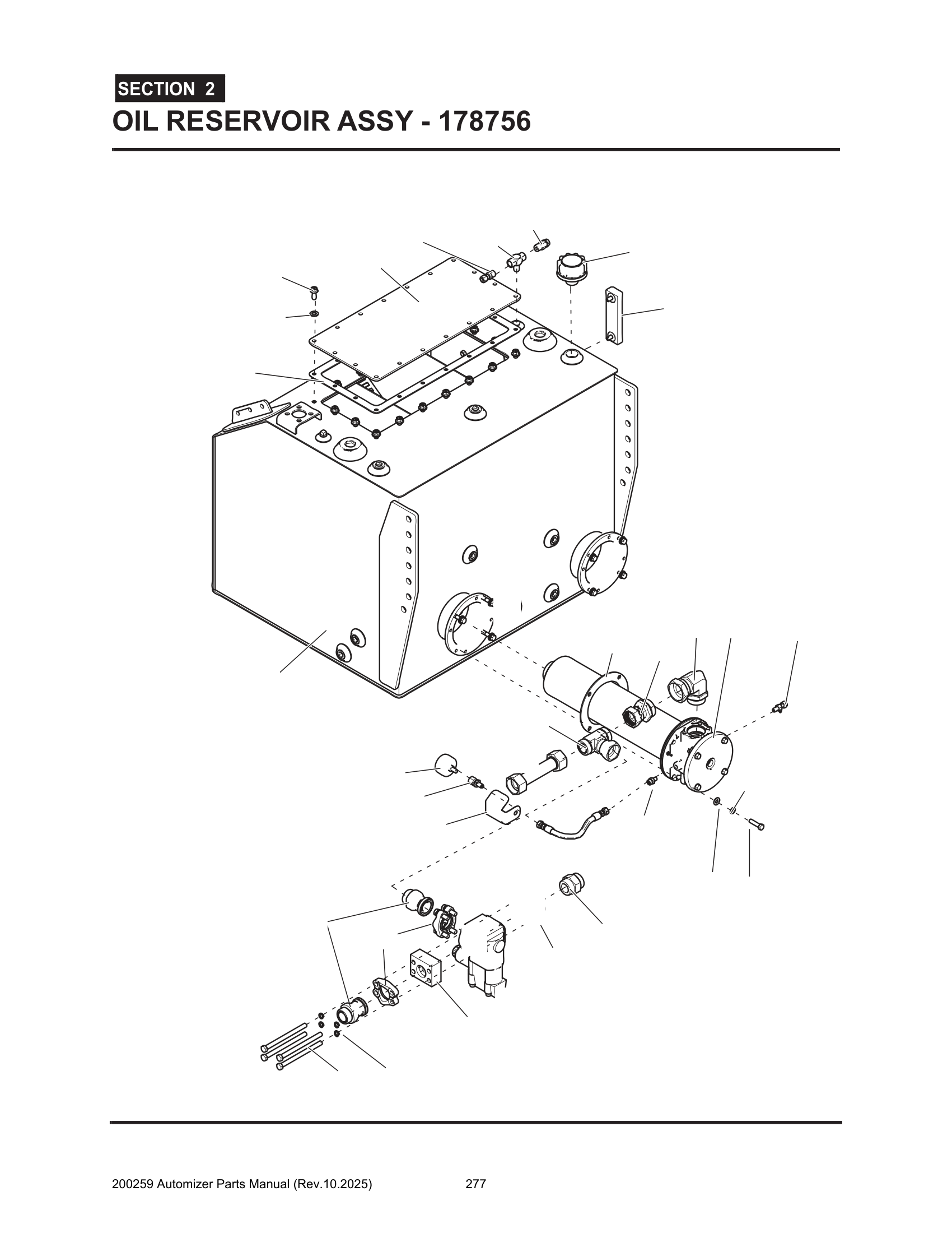 Oil reservoir assembly(178756)