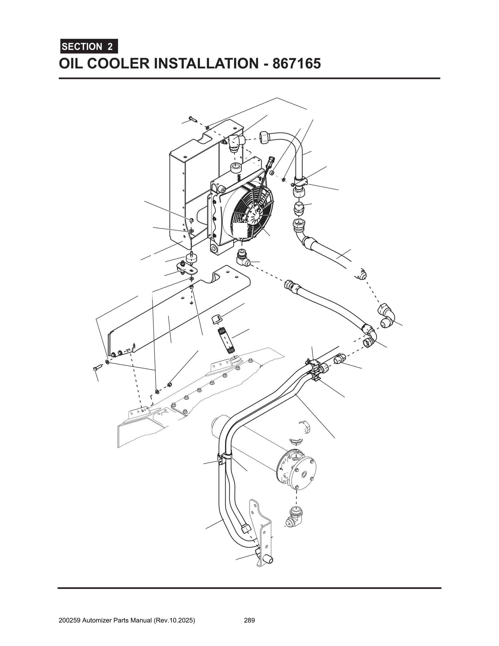 Oil cooler installation (867165)