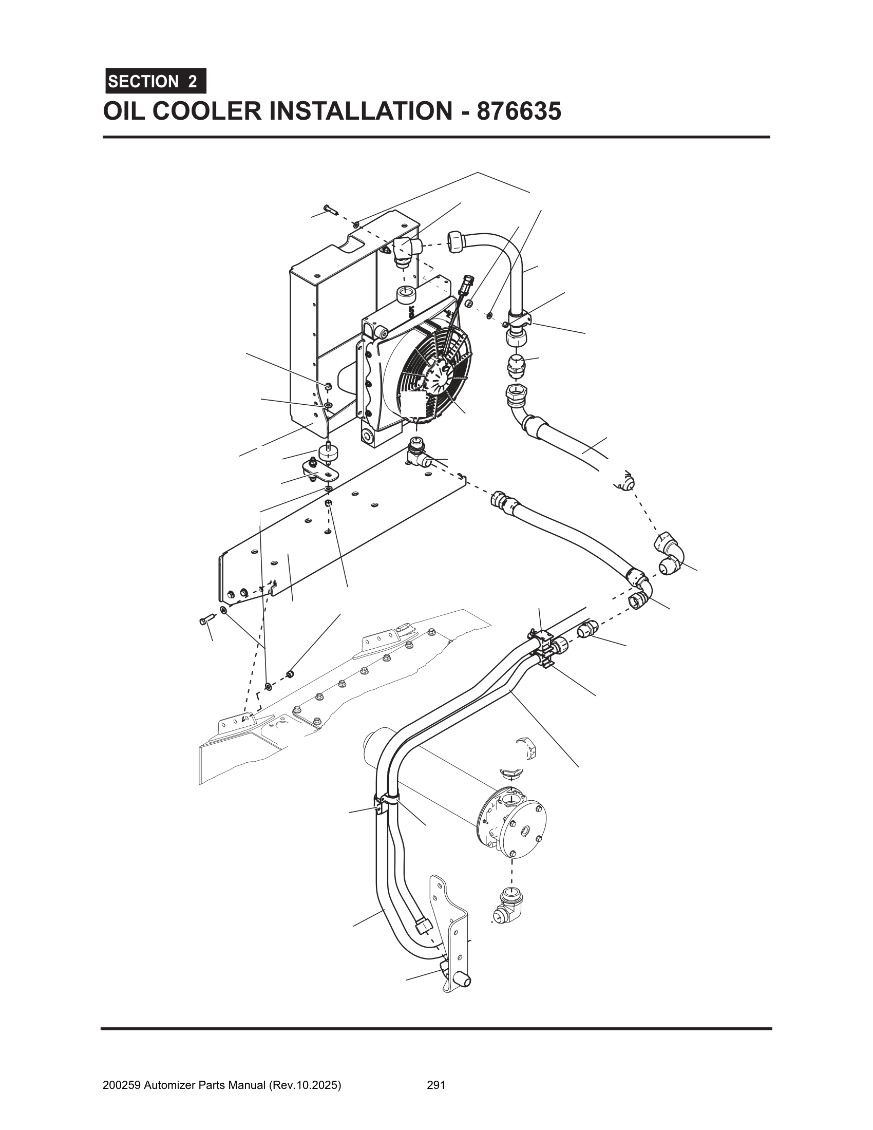Oil cooler installation (876635)