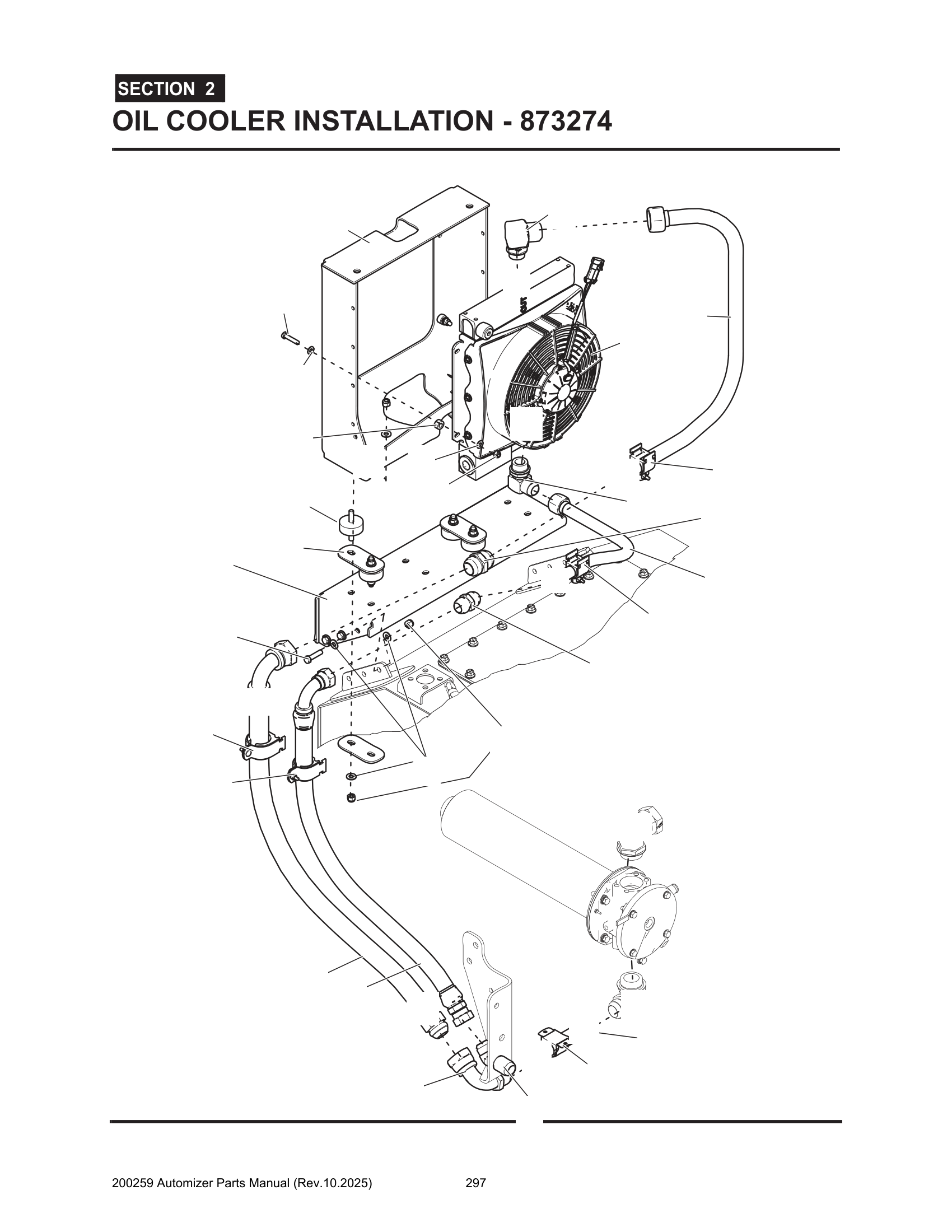 Oil cooler installation (873274)