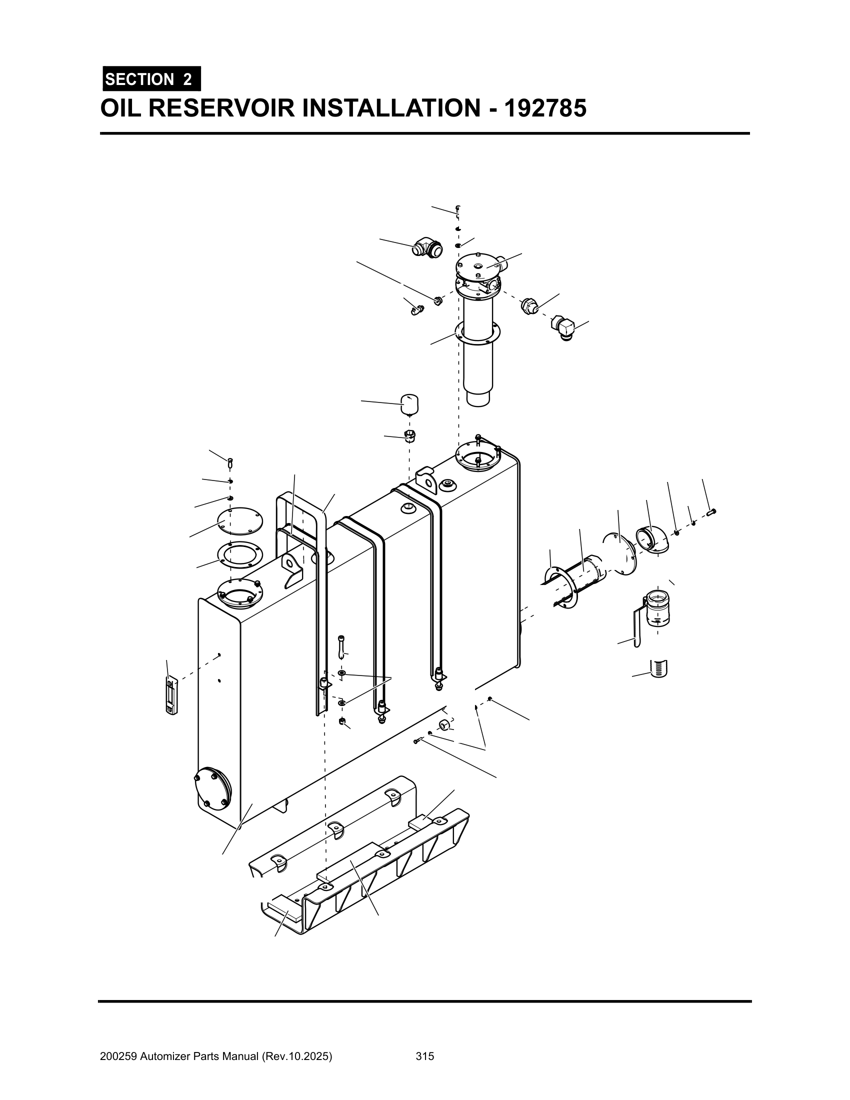 Oil reservoir installation (192785)