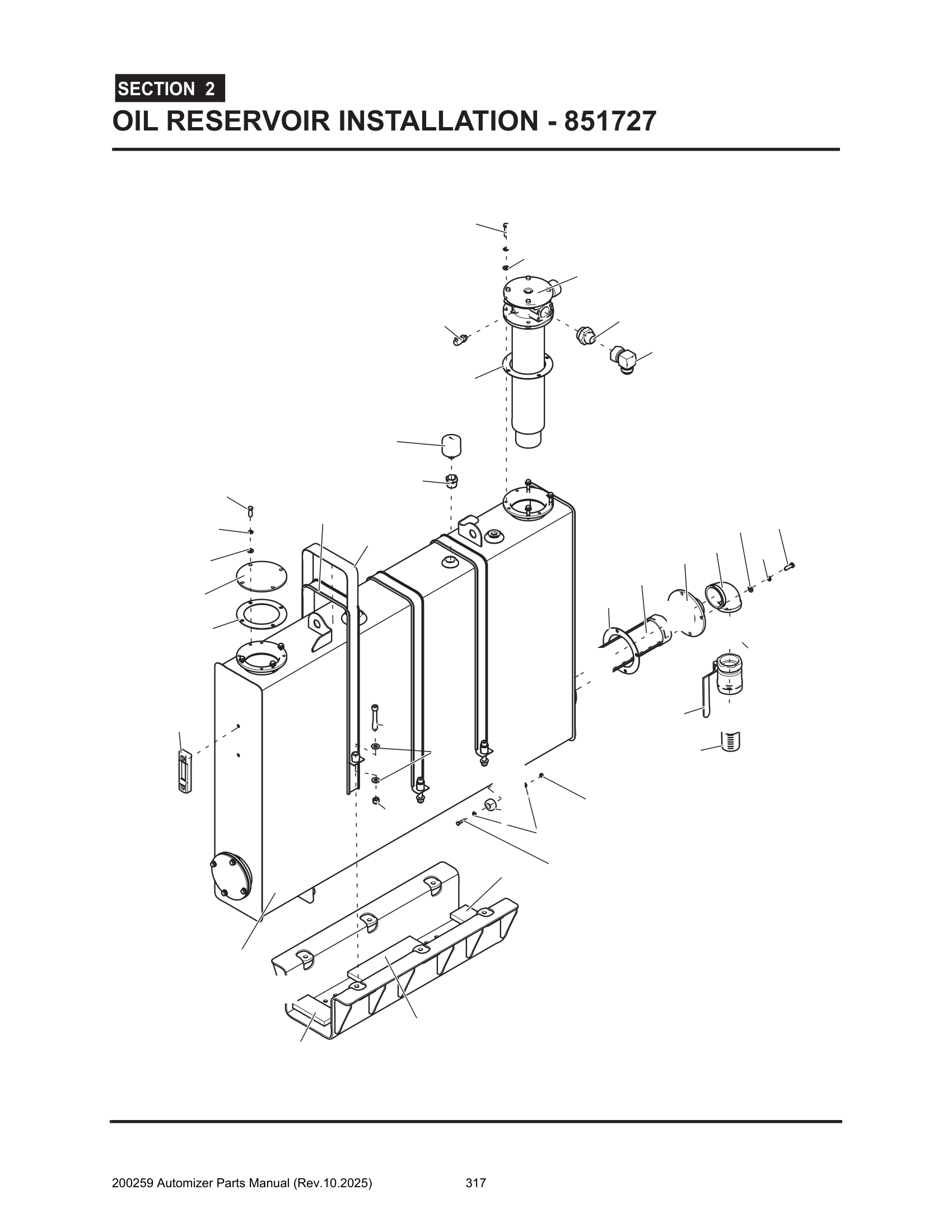 Oil reservoir installation (851727)