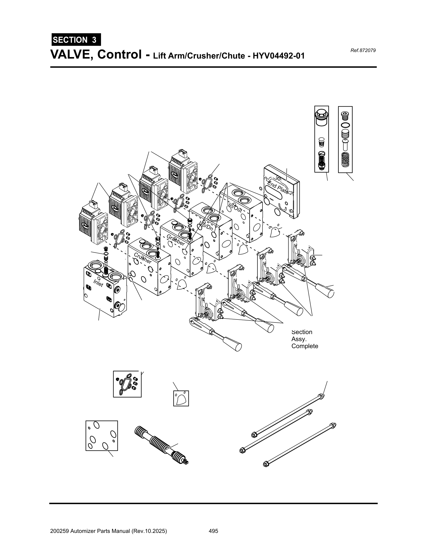 Valve, Control (HYV04492-01: Arm, Crusher & Chute, PVG32)