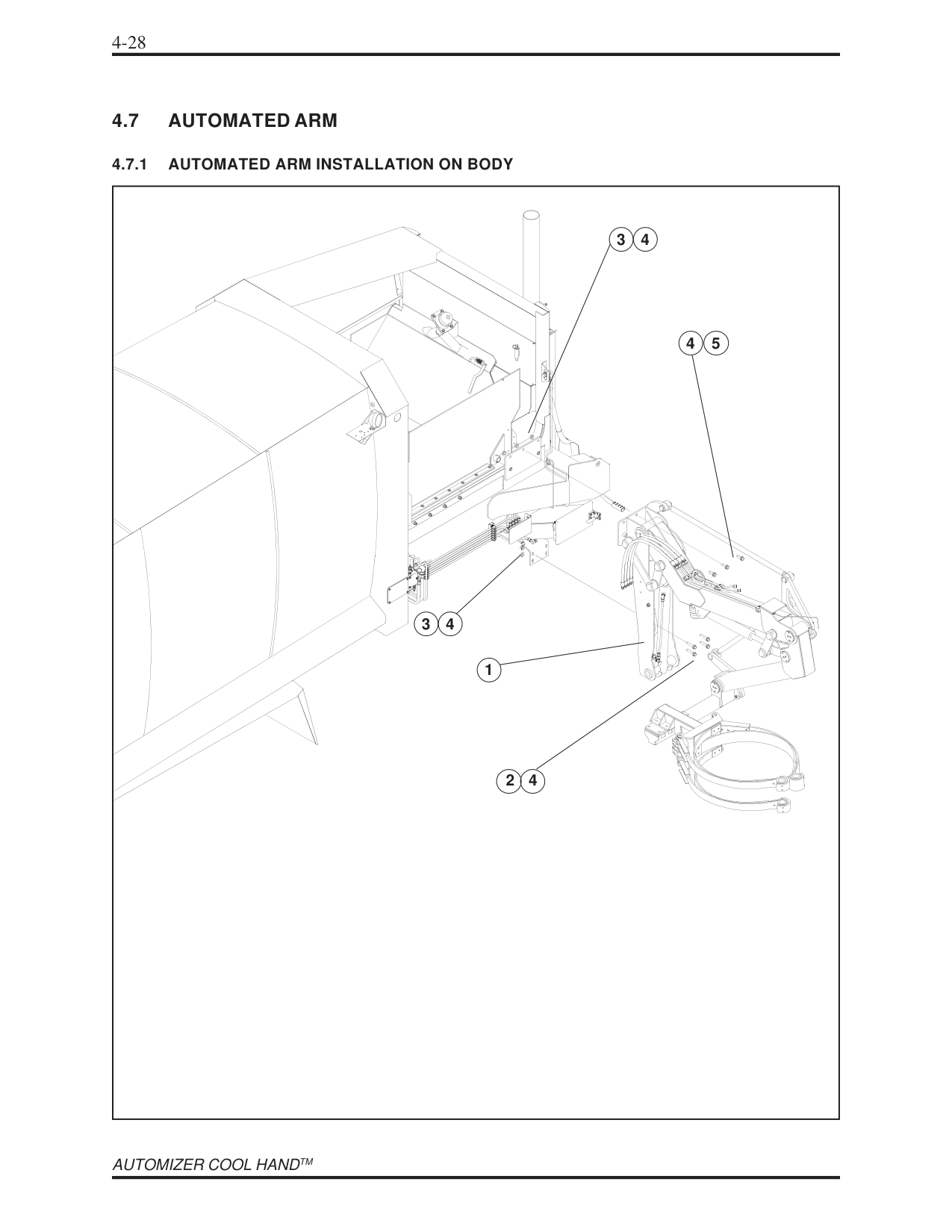AUTOMATED ARM INSTALLATION ON BODY