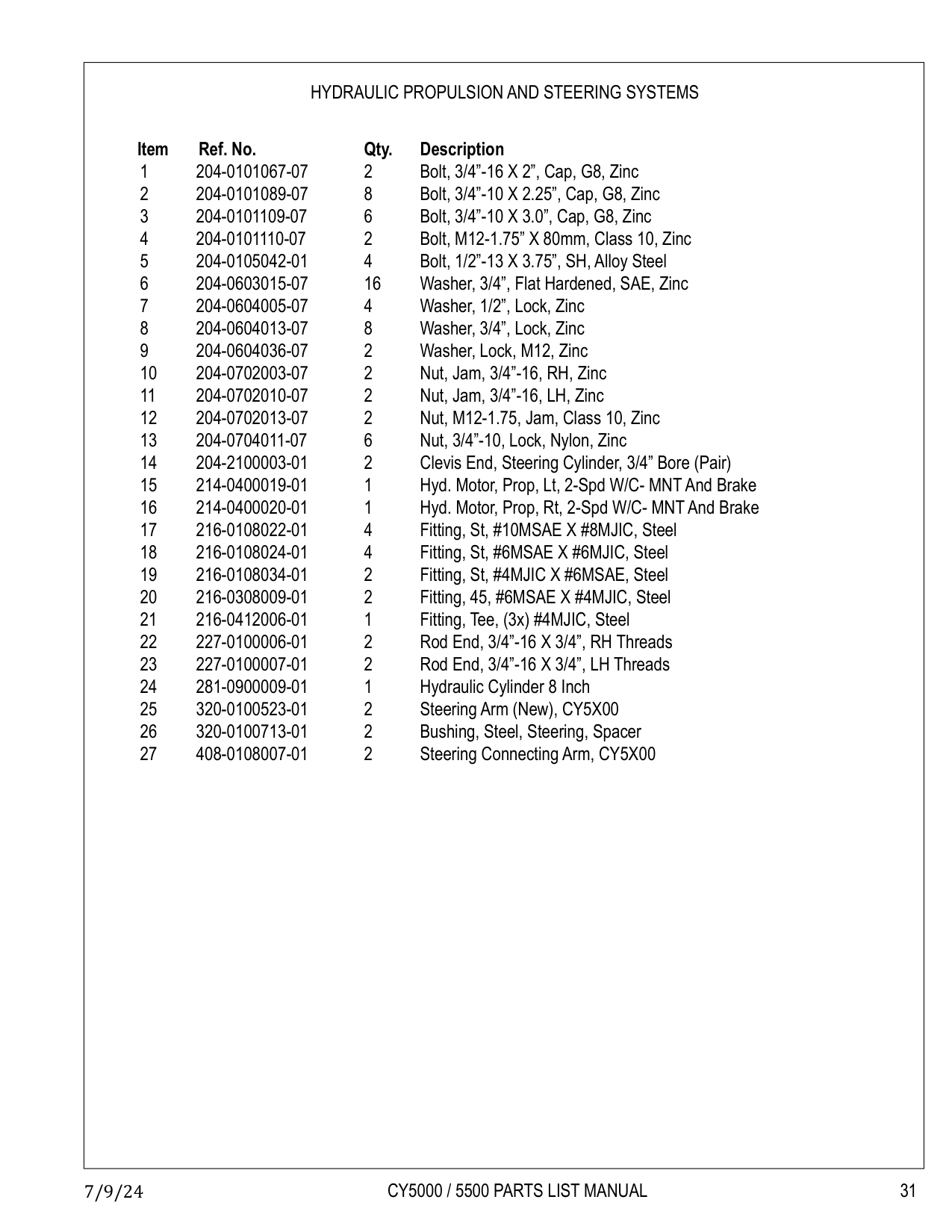 Steering Connecting Arm, CY5X00