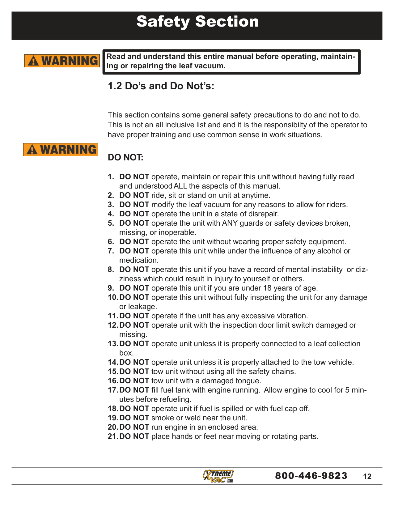 Do’s and Do Not’s: