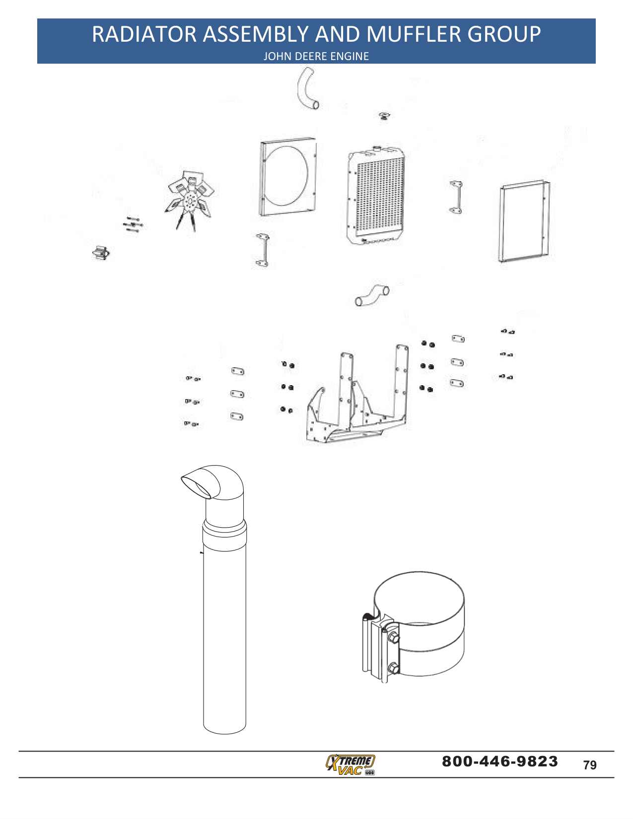 RADIATOR ASSEMBLY AND MUFFER GROUP