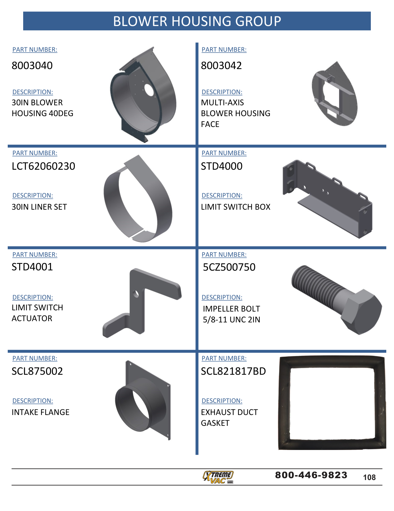 BLOWER HOUSING GROUP