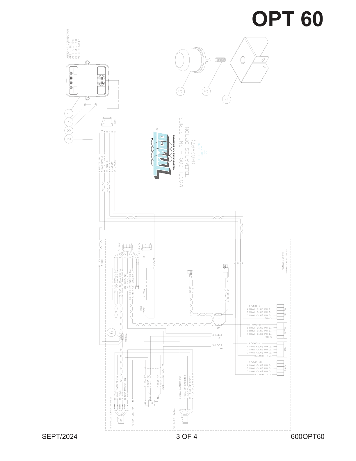 MODEL 600 - SNT SERIES — TELEMATICS — DWG-M02997