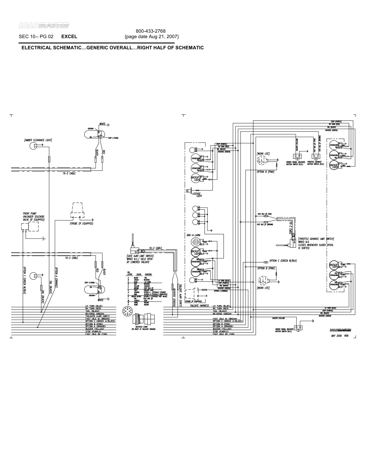 ELECTRICAL SCHEMATIC…GENERIC OVERALL…RIGHT HALF OF SCHEMATIC