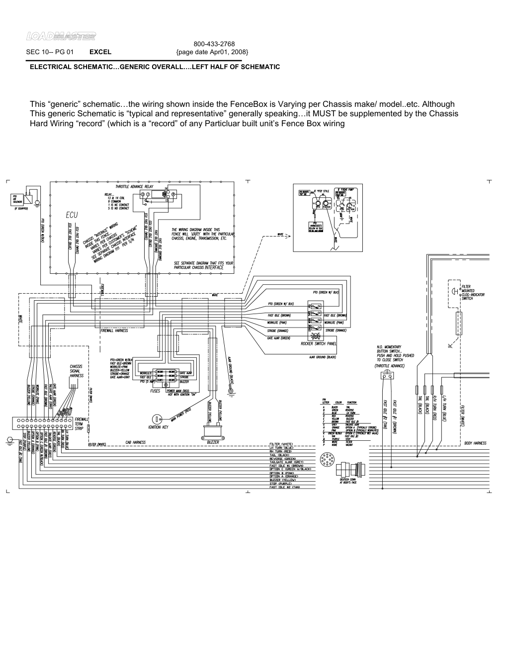 ELECTRICAL SCHEMATIC…GENERIC OVERALL….LEFT HALF OF SCHEMATIC
