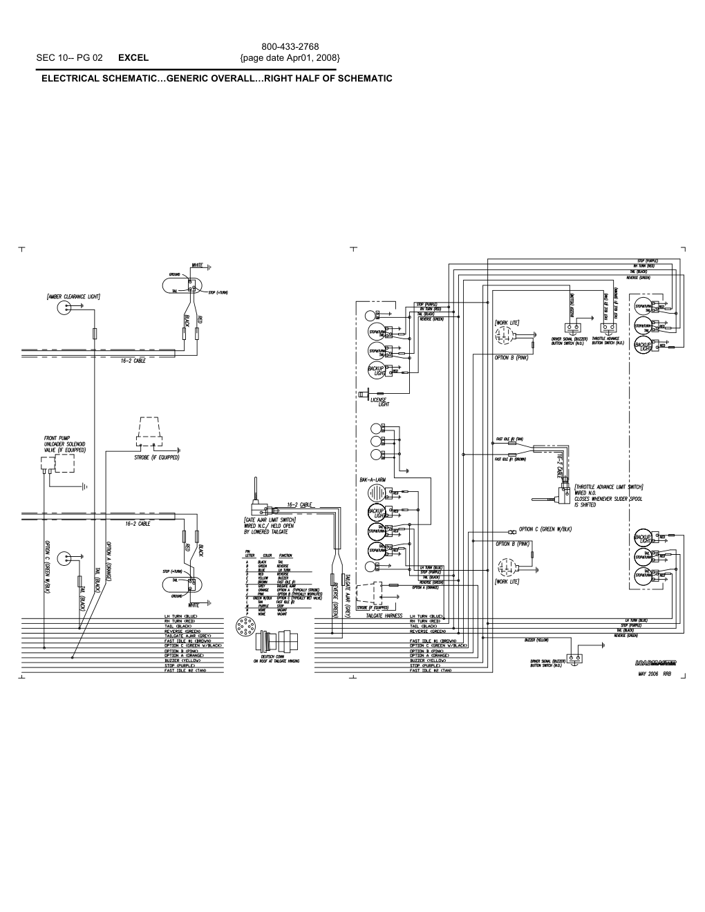 ELECTRICAL SCHEMATIC…GENERIC OVERALL…RIGHT HALF OF SCHEMATIC
