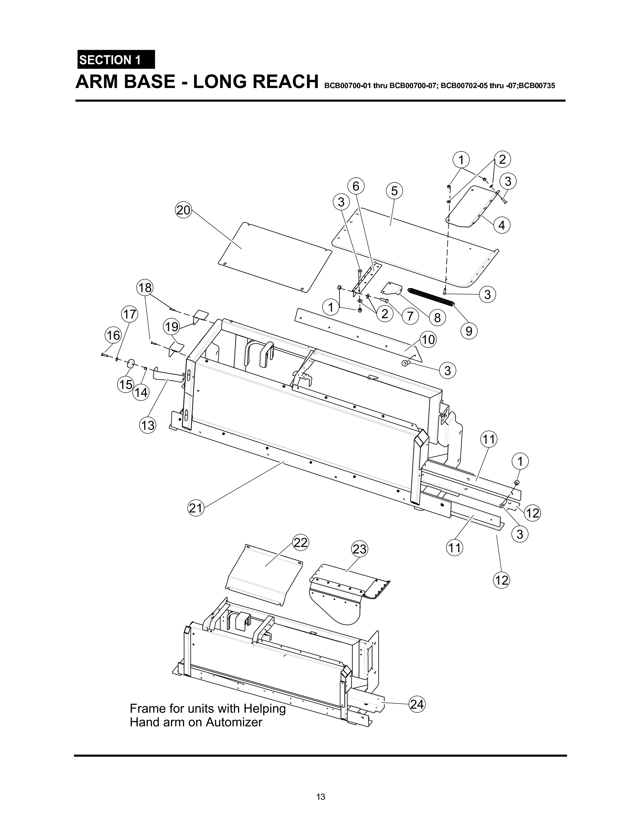 Arm Base - Long Reach