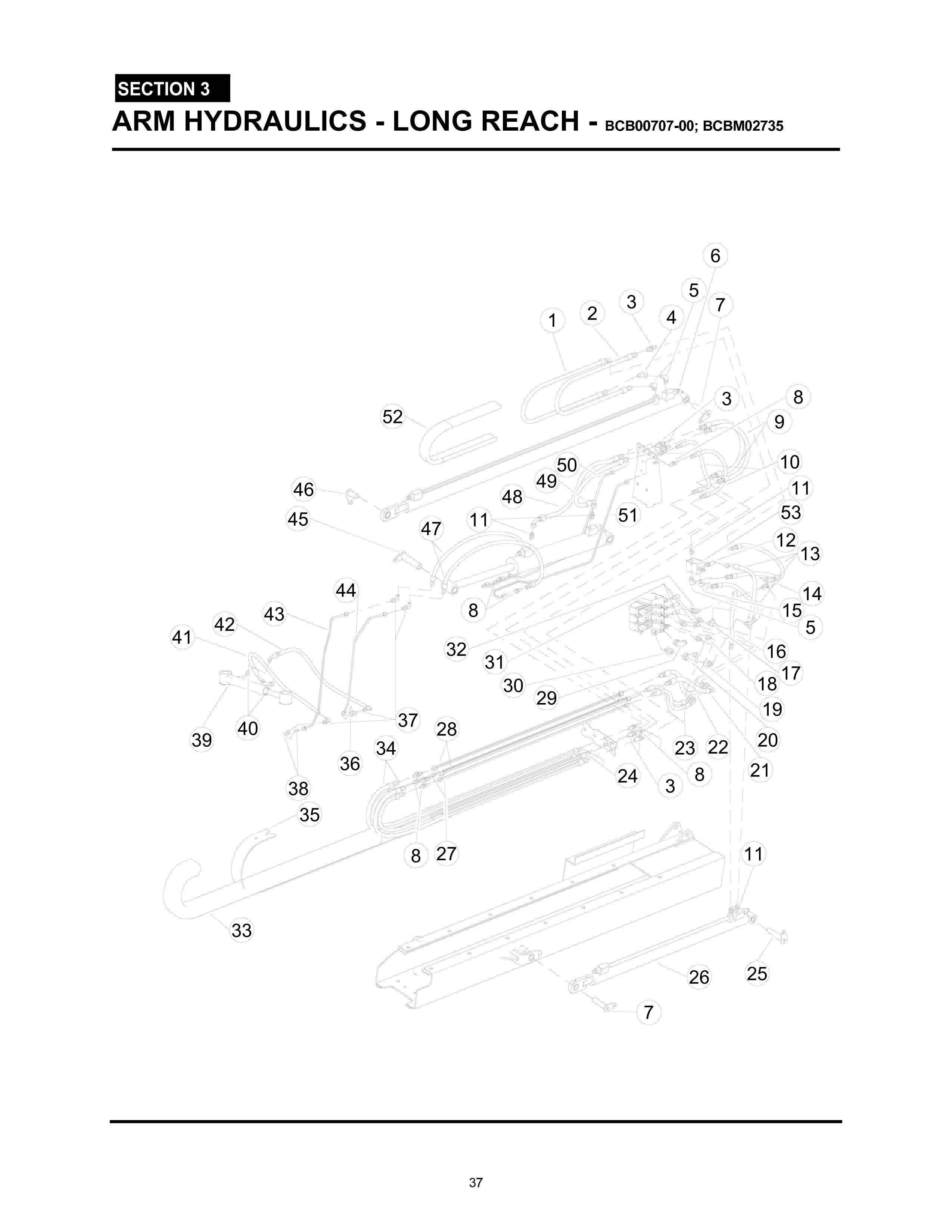 Arm Hydraulics - Long Reach