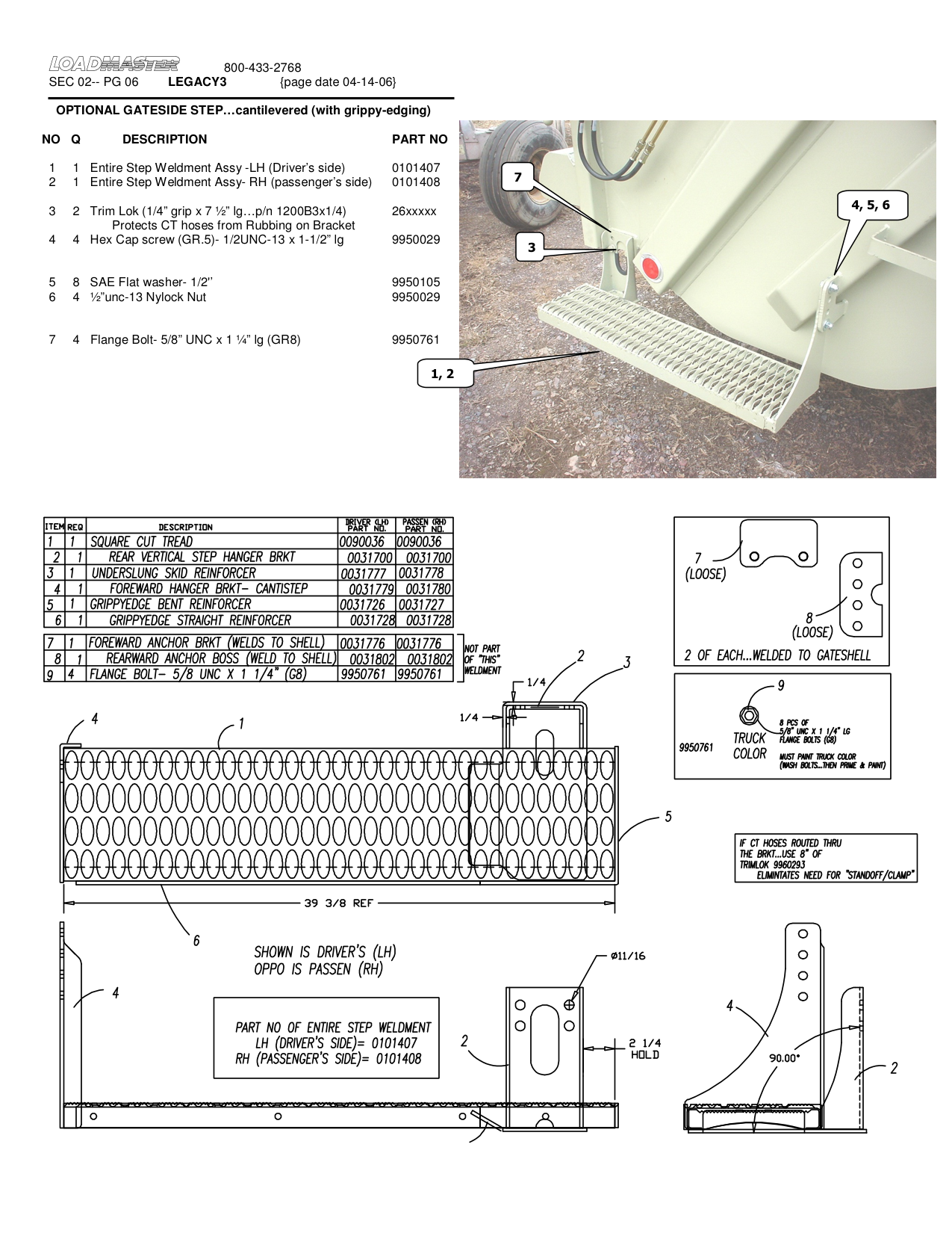 OPTIONAL GATESIDE STEP…cantilevered (with grippy-edging)