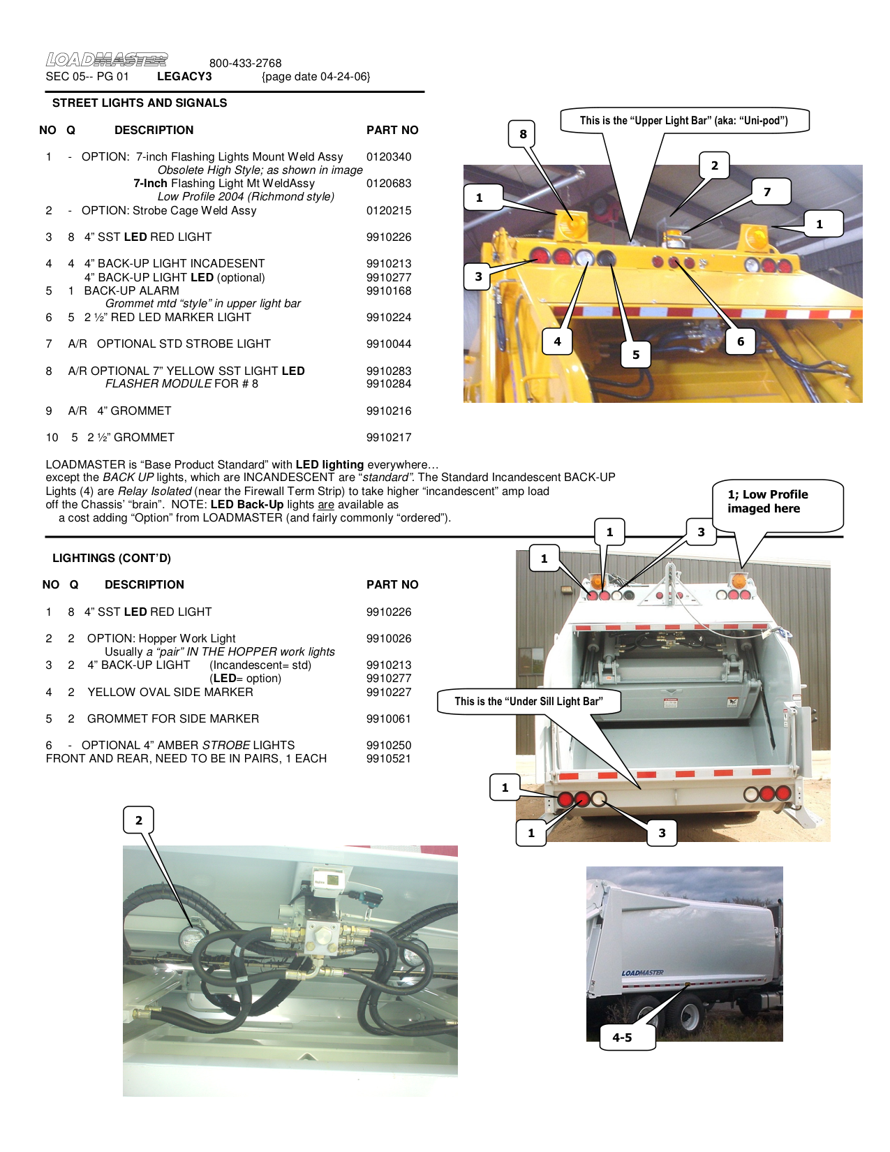 STREET LIGHTS AND SIGNALS