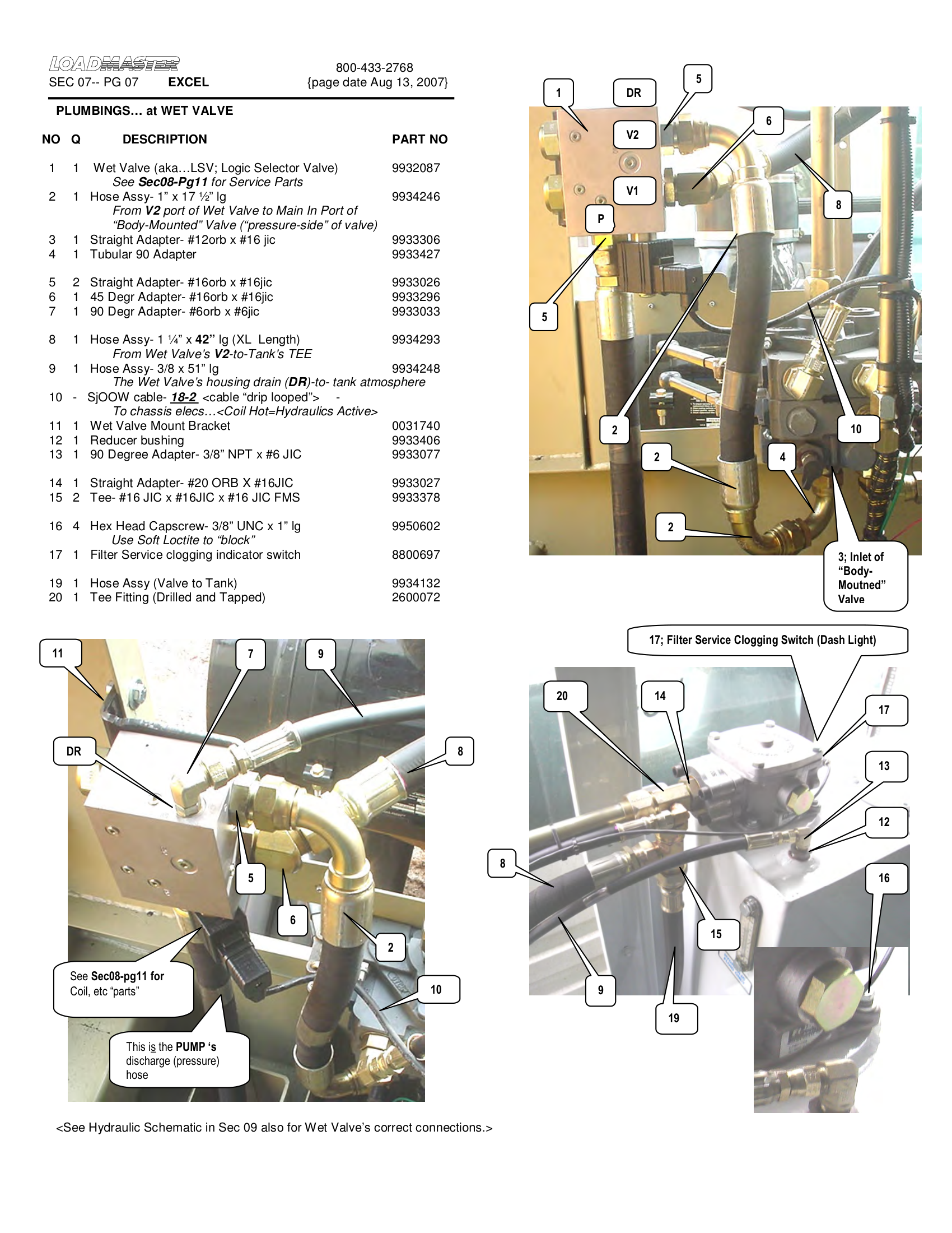 PLUMBINGS… at WET VALVE