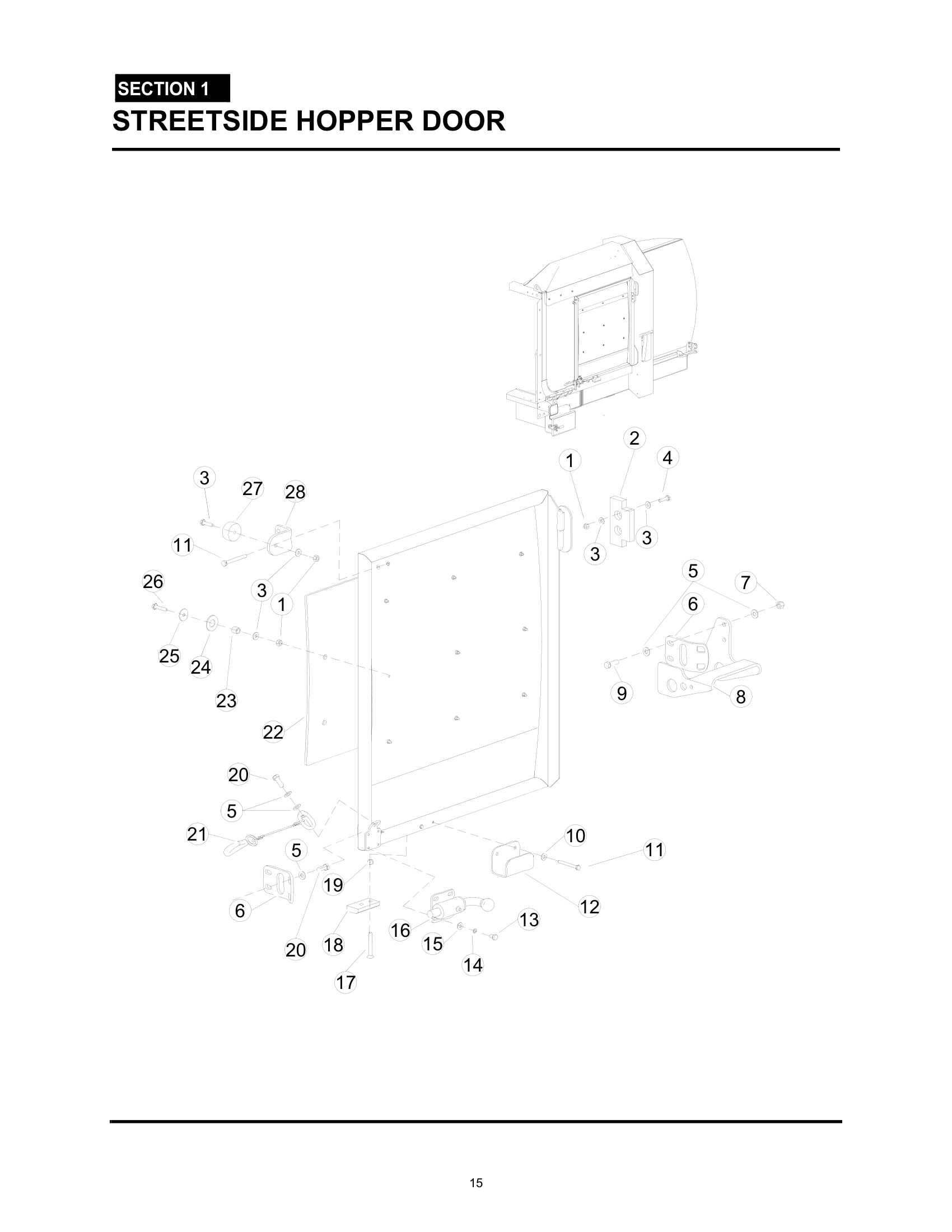 STREETSIDE HOPPER DOOR