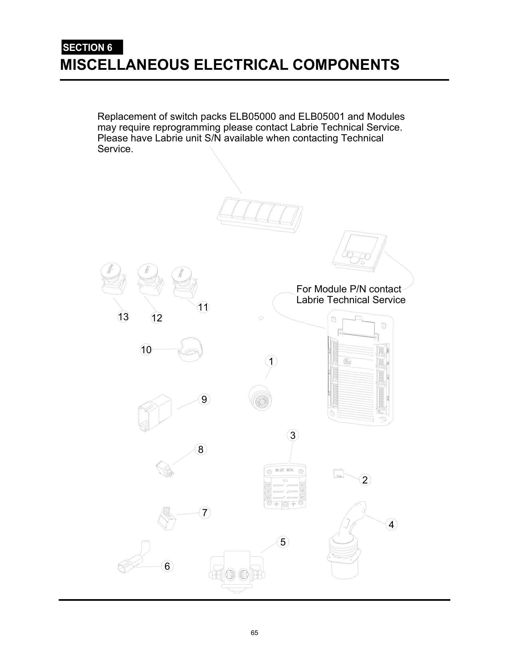 MISCELLANEOUS ELECTRICAL COMPONENTS