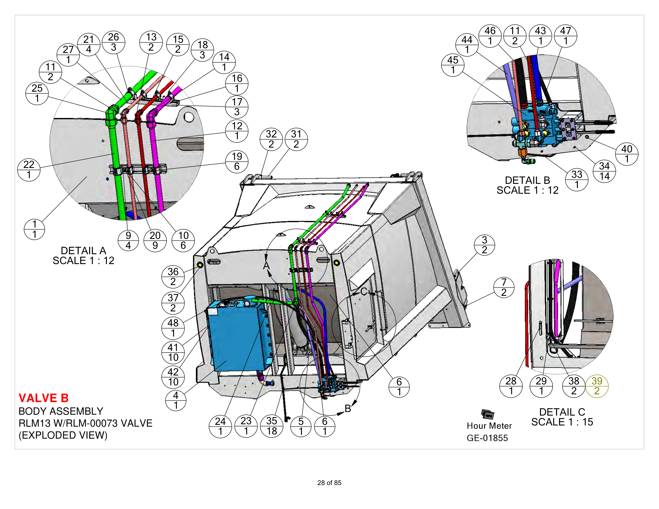 Body Assembly Valve B (RLM13)