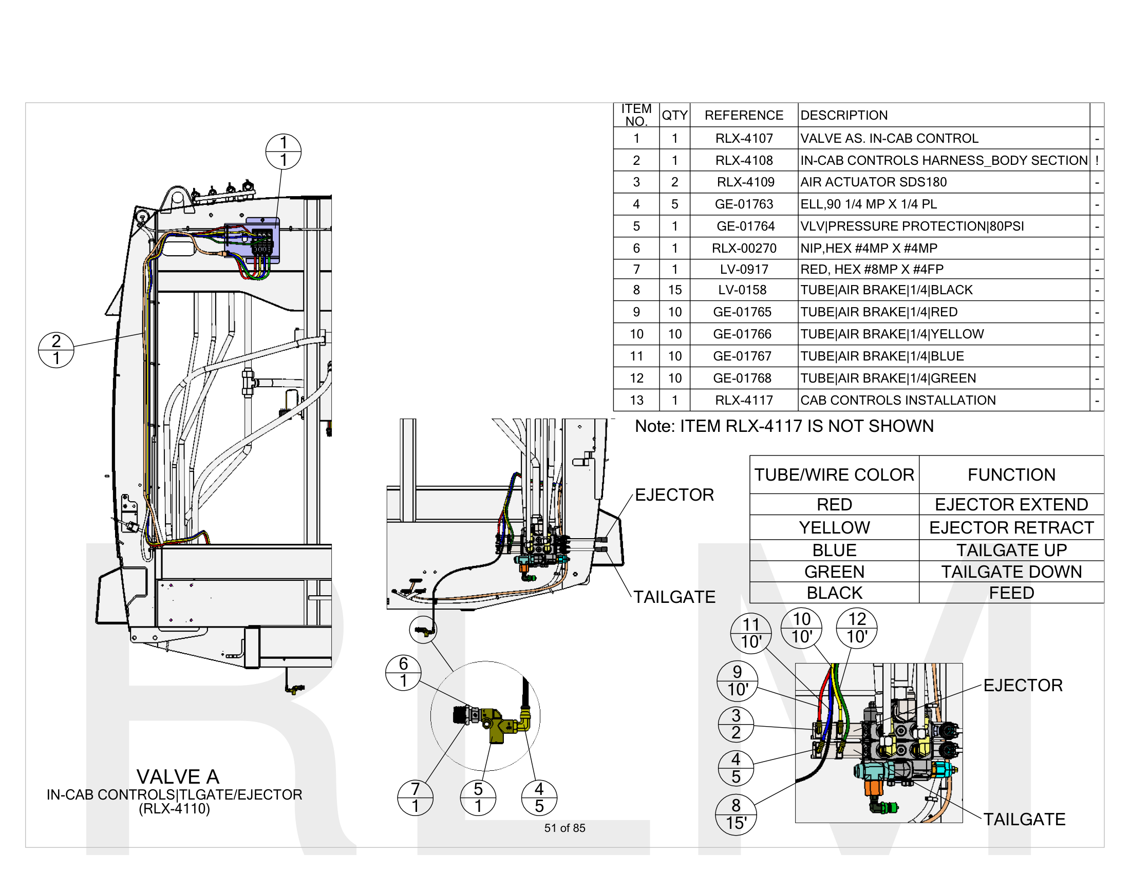 In-Cab Controls Valve A