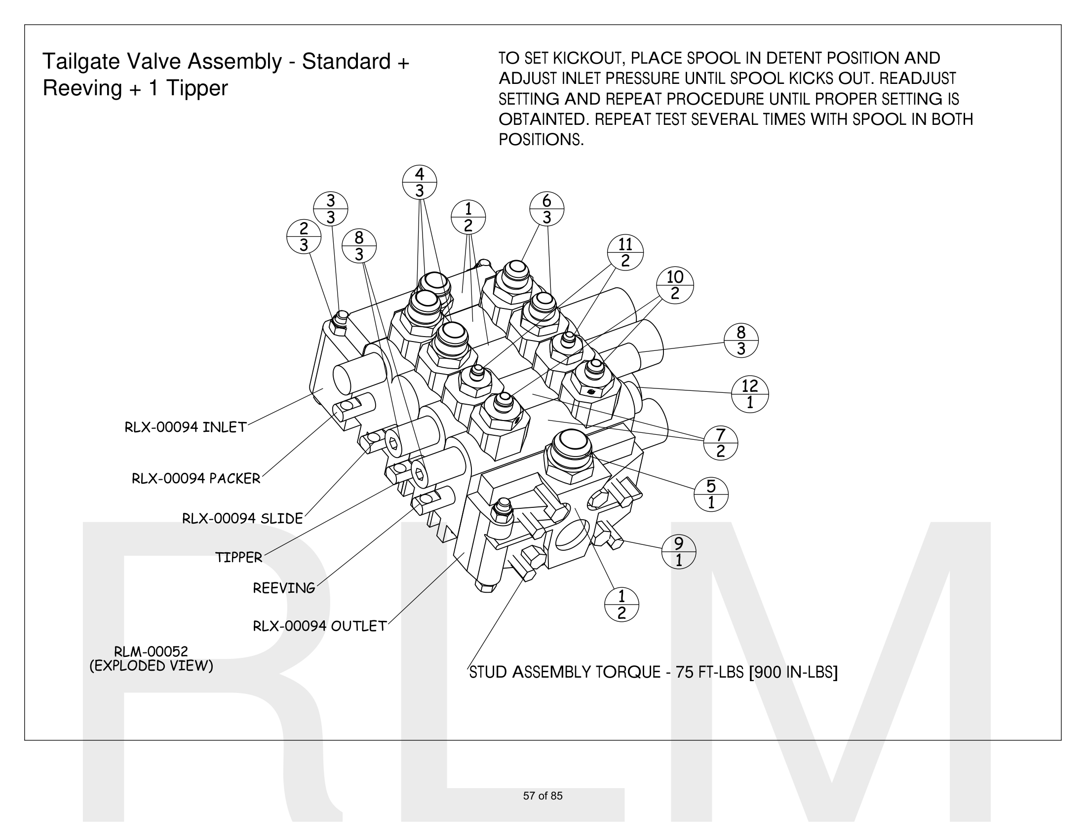 Tailgate Valve Assembly