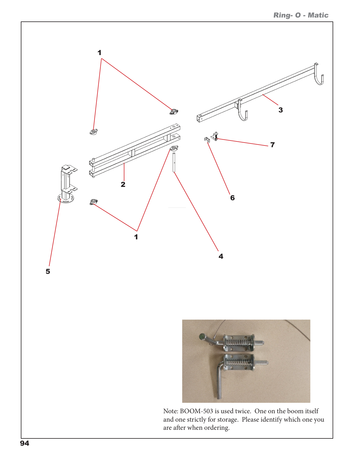 Strong Arm Boom Components
