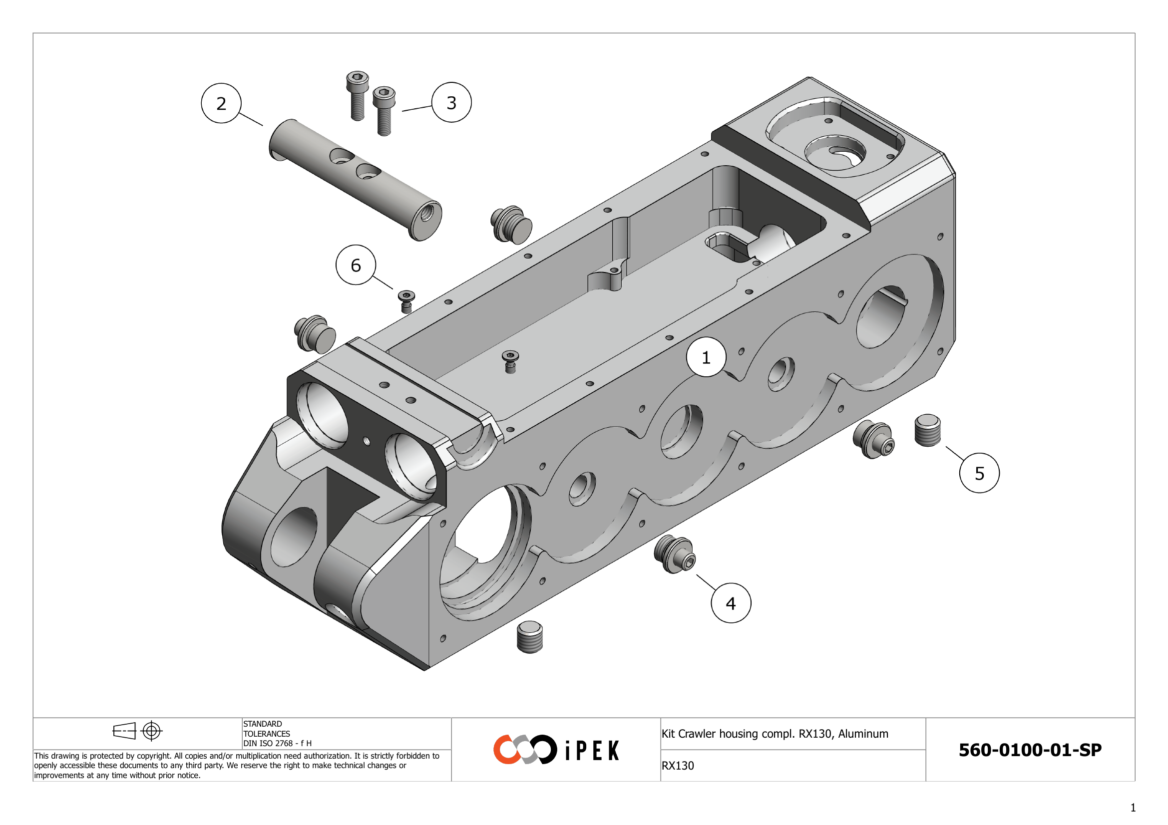 Kit Crawler Housing RX130