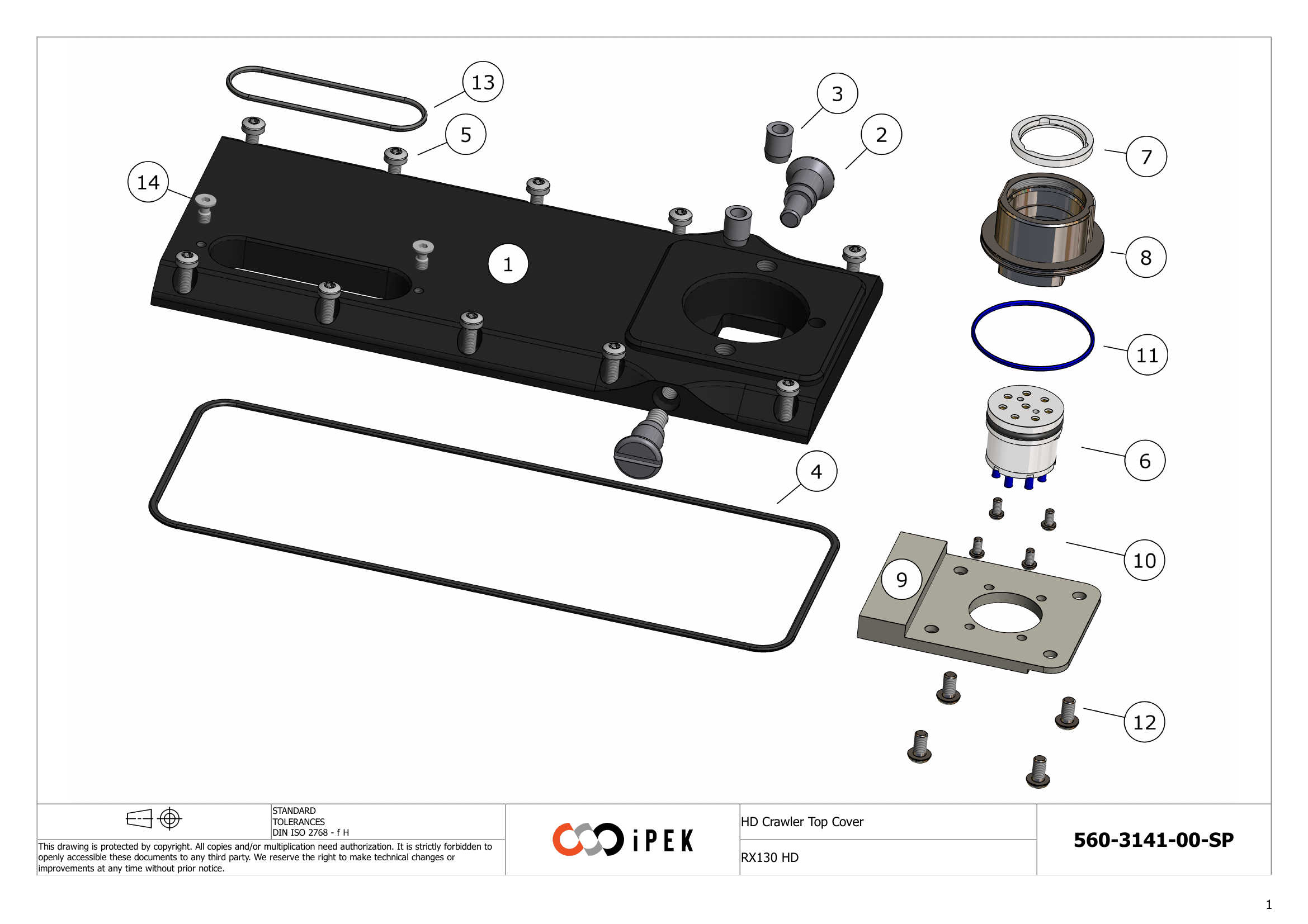 HD Crawler Top Cover