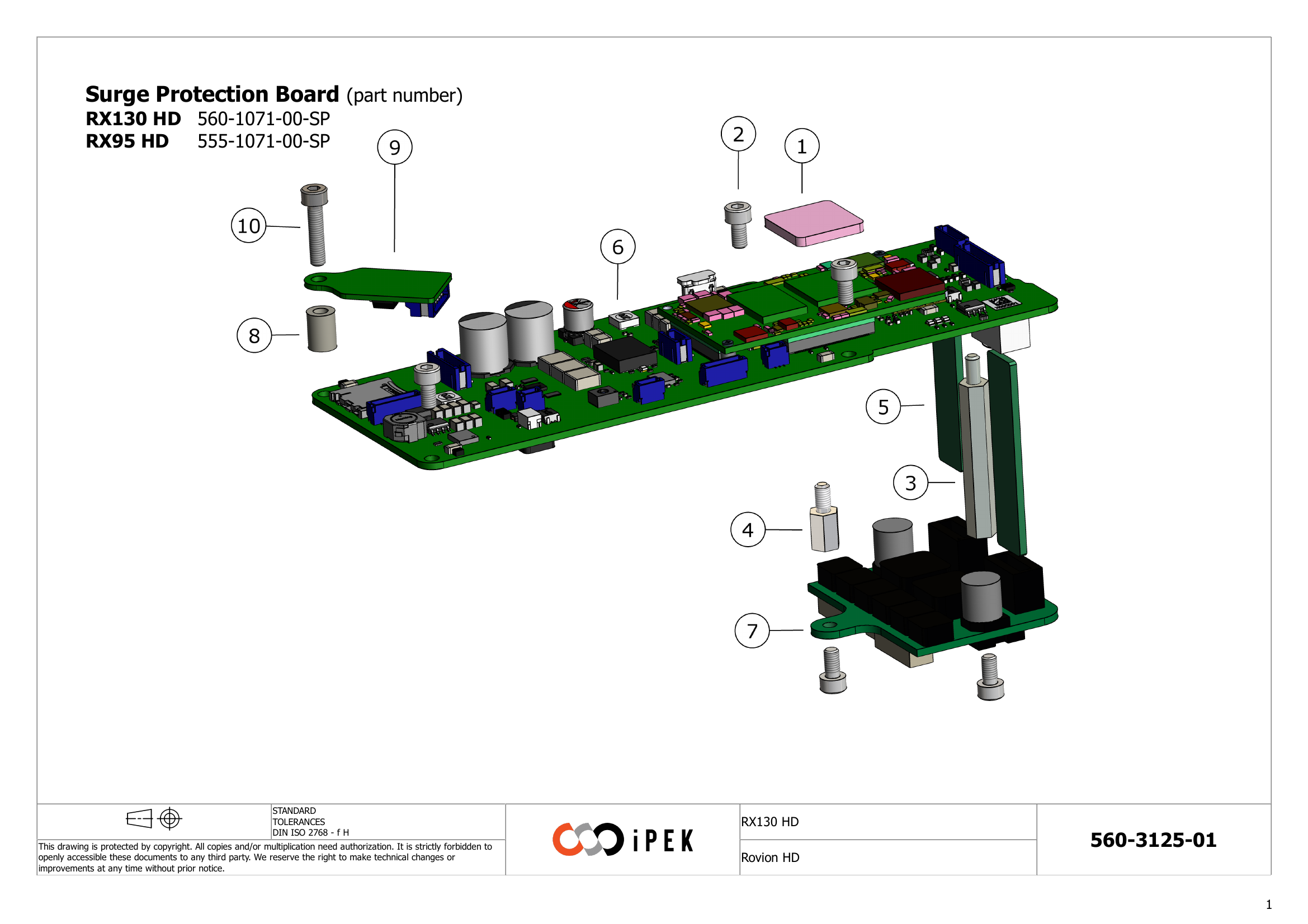 Surge Protection Board RX130 HD