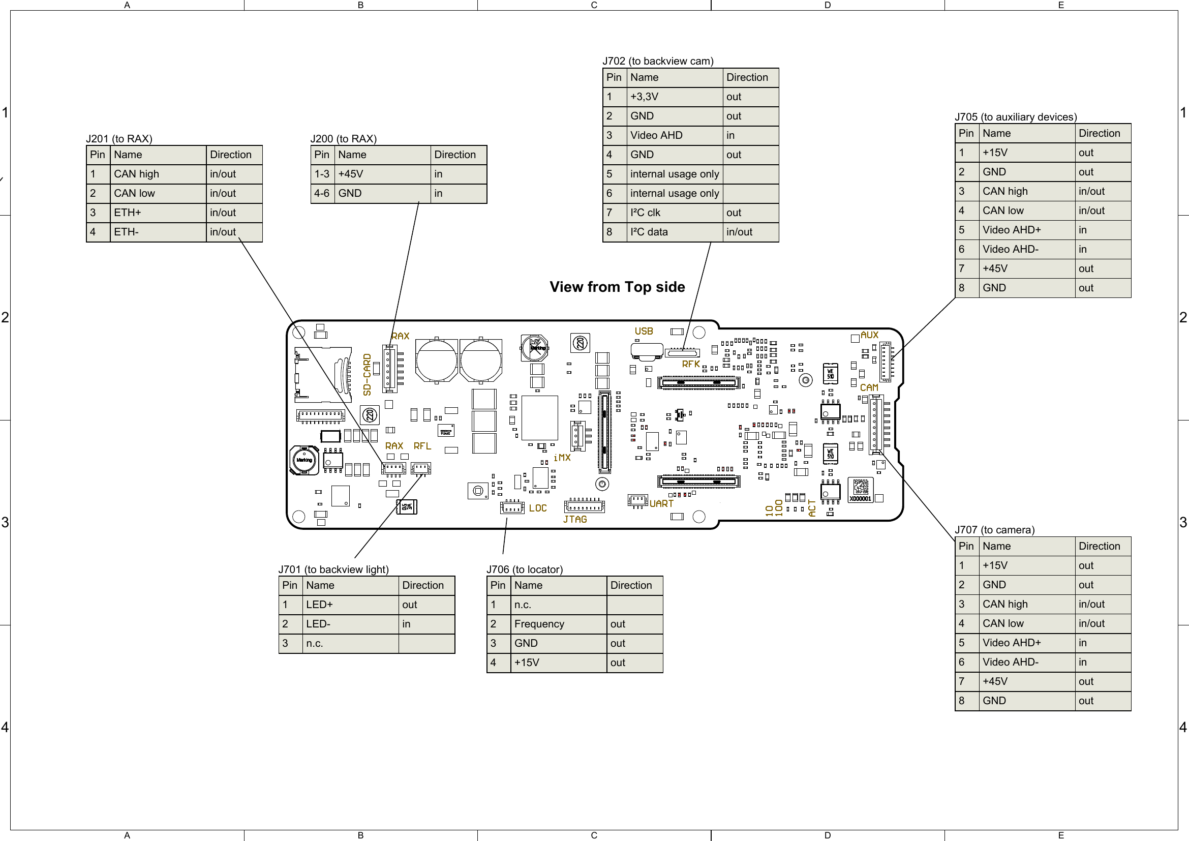 Schematic — J702 Backview Cam