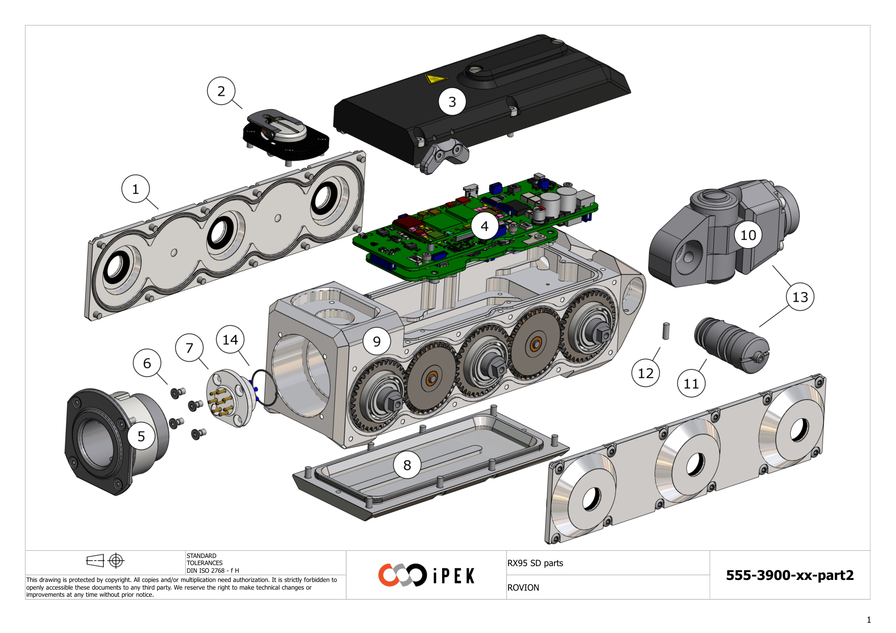 RX95 SD Crawler Assembly