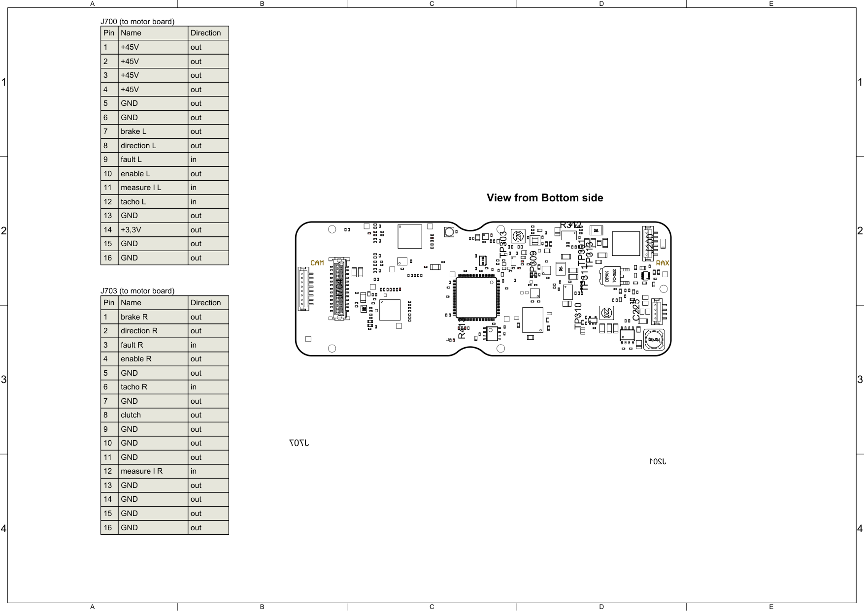 Schematic — J700 Motor Board