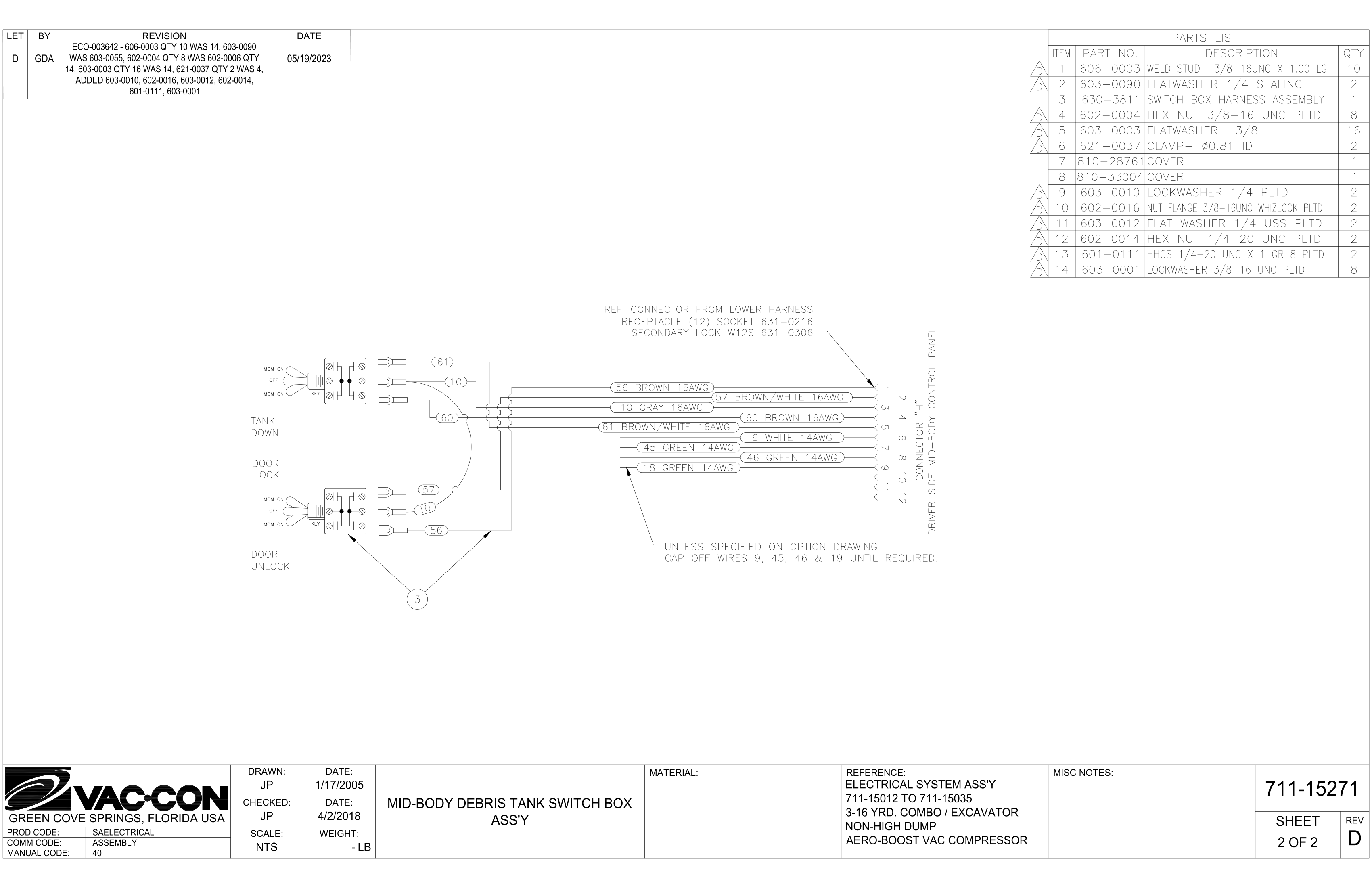 GUTTER BROOM ASSEMBLY POLY WAFER 30° - F-450