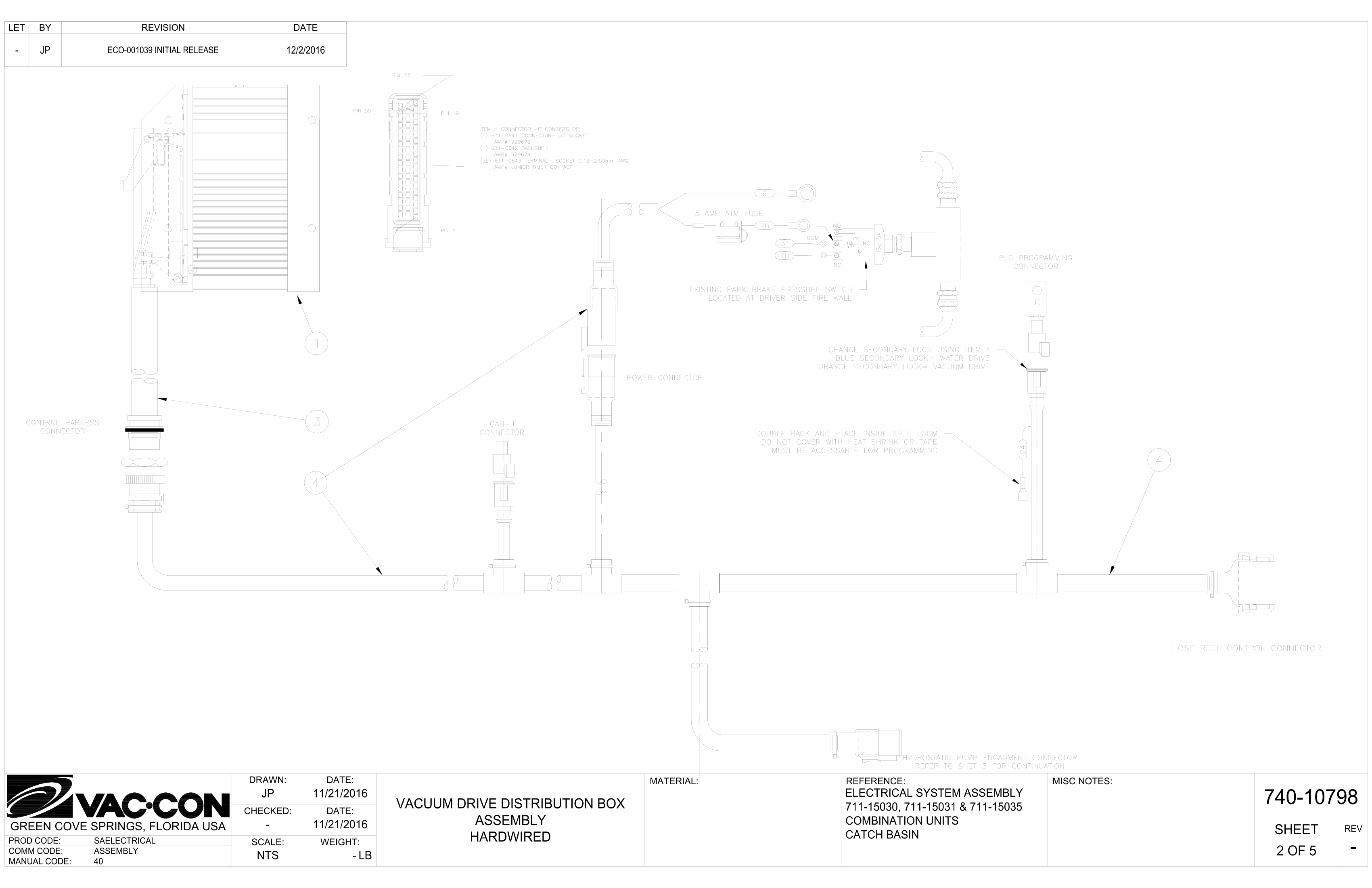 MAIN HYDRAULIC MANIFOLD