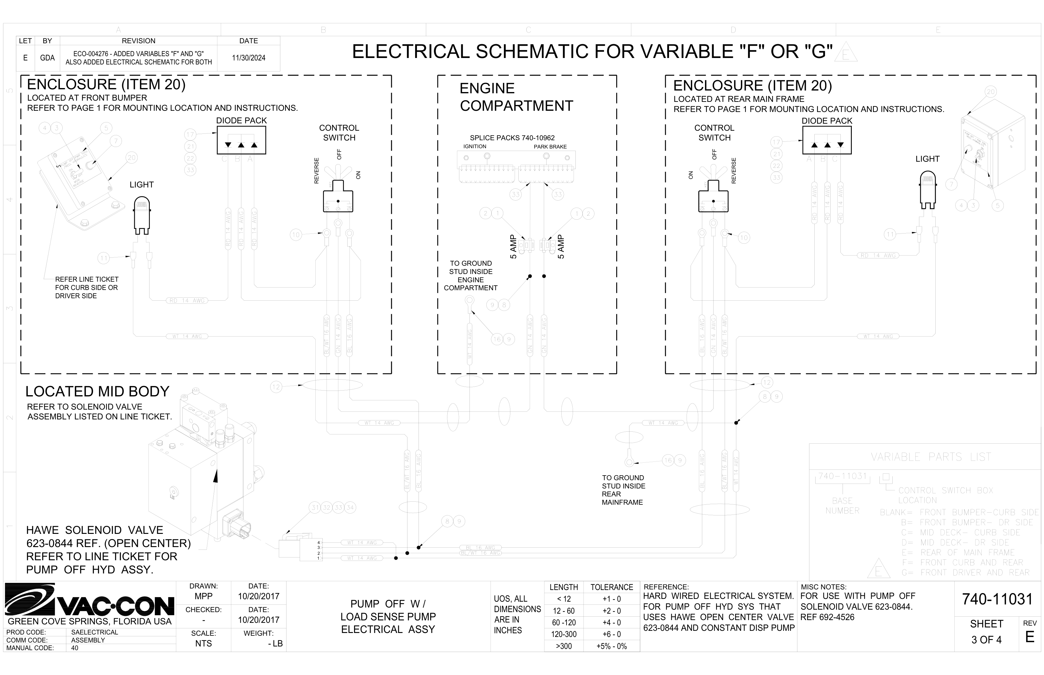 MAIN HYDRAULIC MANIFOLD