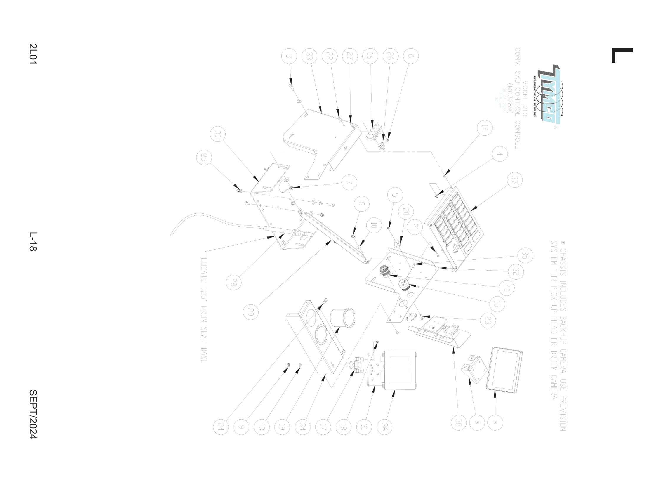 CONVENTIONAL CAB BLUELOGIC CONTROL CONSOLE Assembly