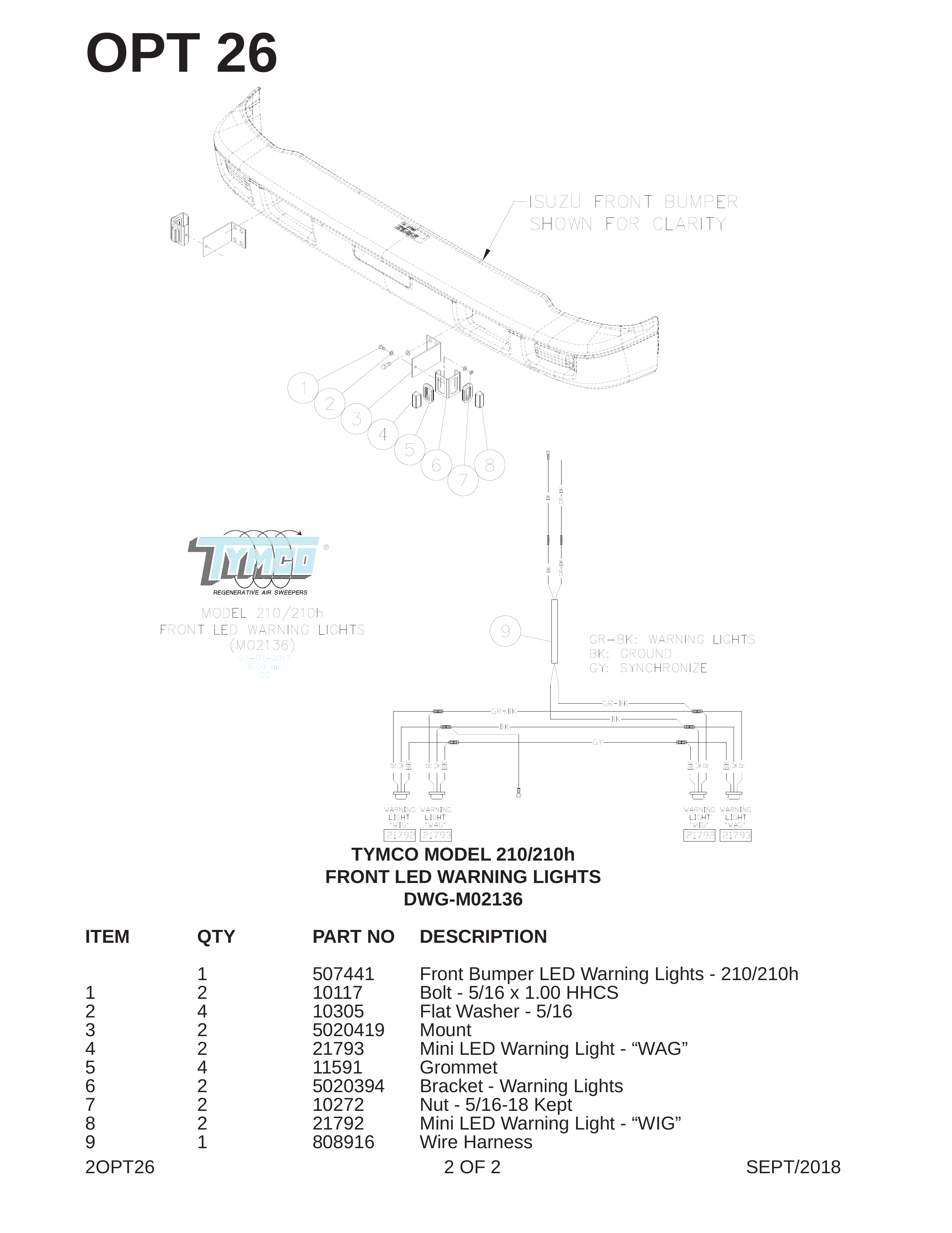 TYMCO MODEL 210/210h