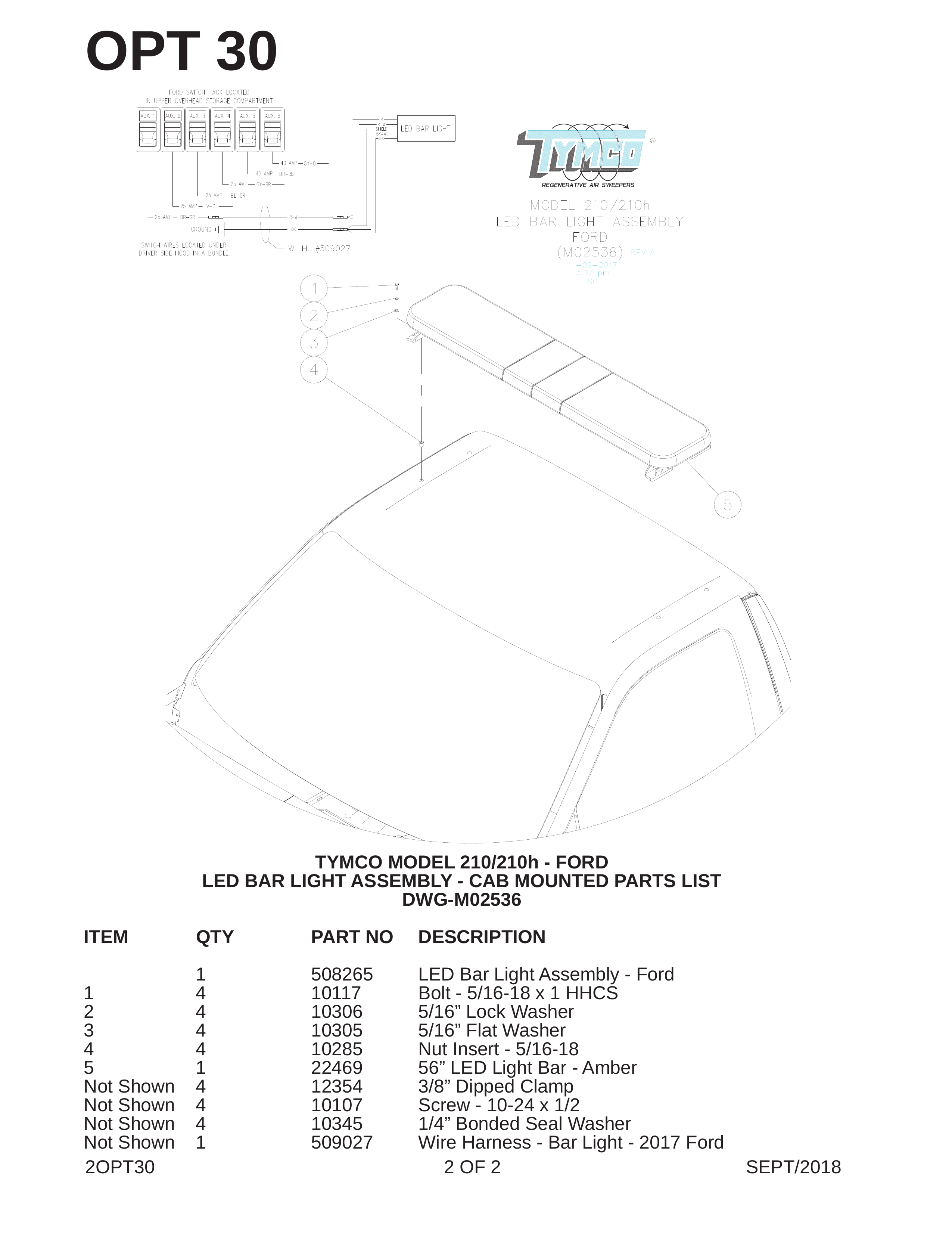 TYMCO MODEL 210/210h - FORD
